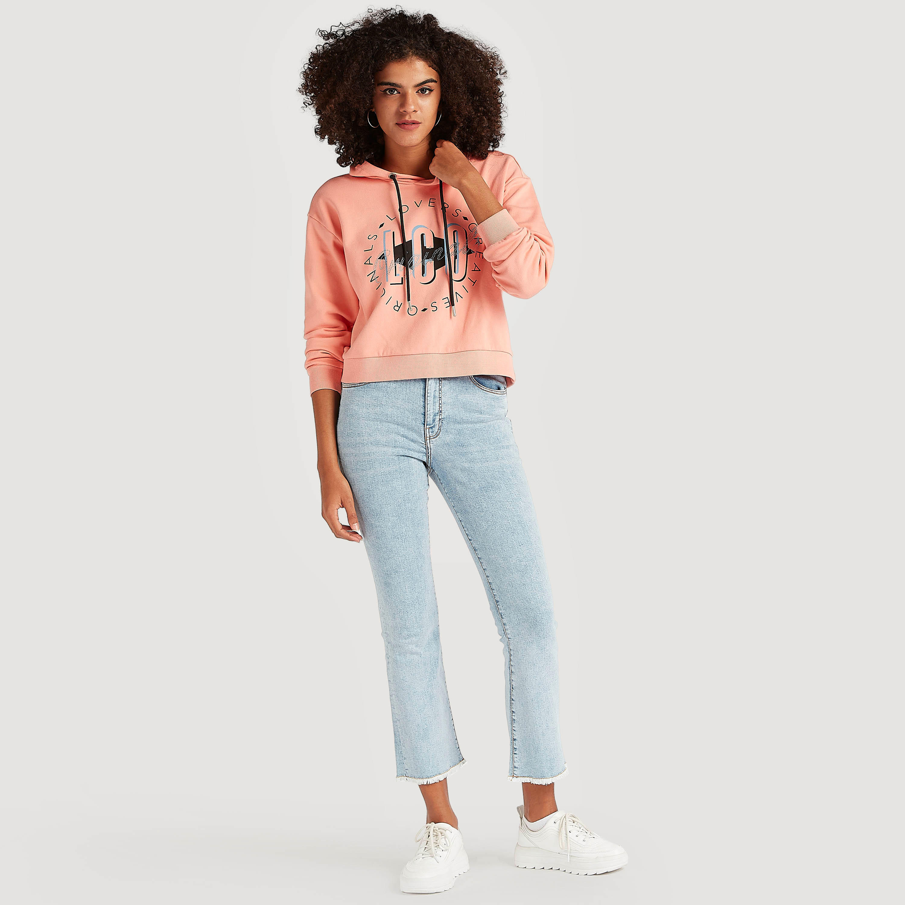 هودي بأكمام طويلة وطبعات من لي كوبر-women-winterwear-hoodiesandsweatshirts-sweatshirts-image-2