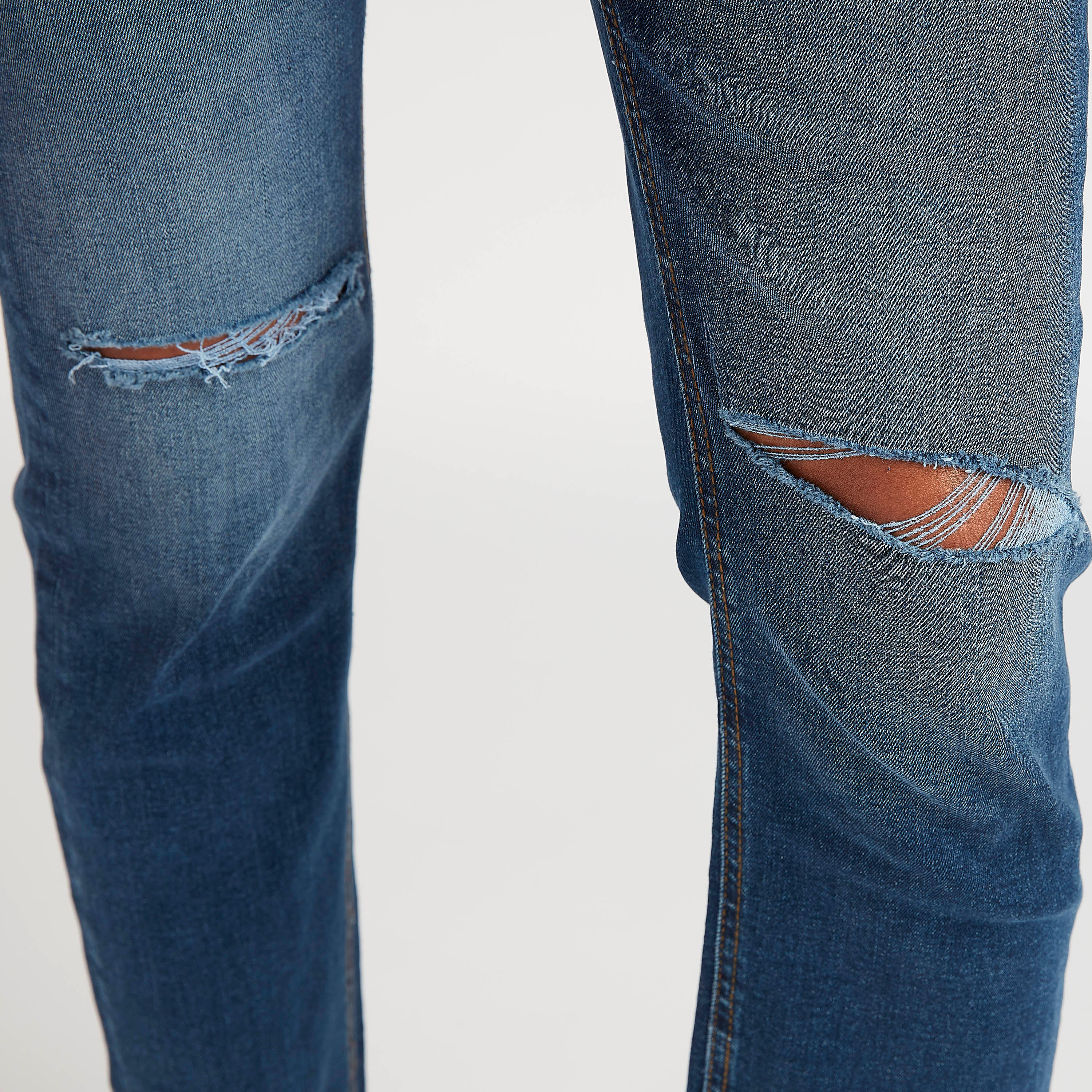 بنطلون جينز مضلّع بقصّة مستقيمة وخصر مرتفع من لي كوبر-women-clothing-bottoms-jeans-image-7