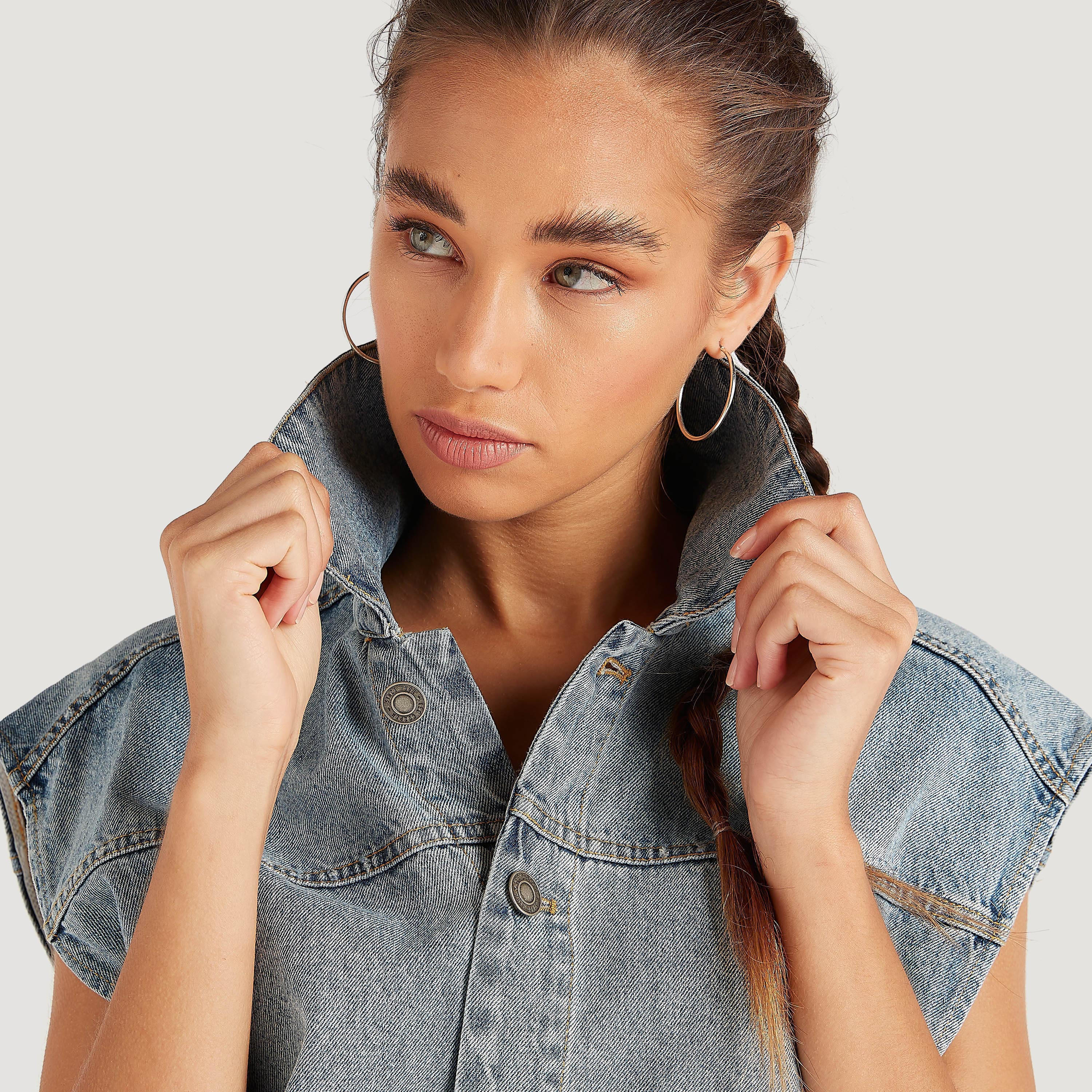 Lee Cooper Solid Denim Jacket with Collar-women-winterwear-coatsandjackets-jackets-image-7