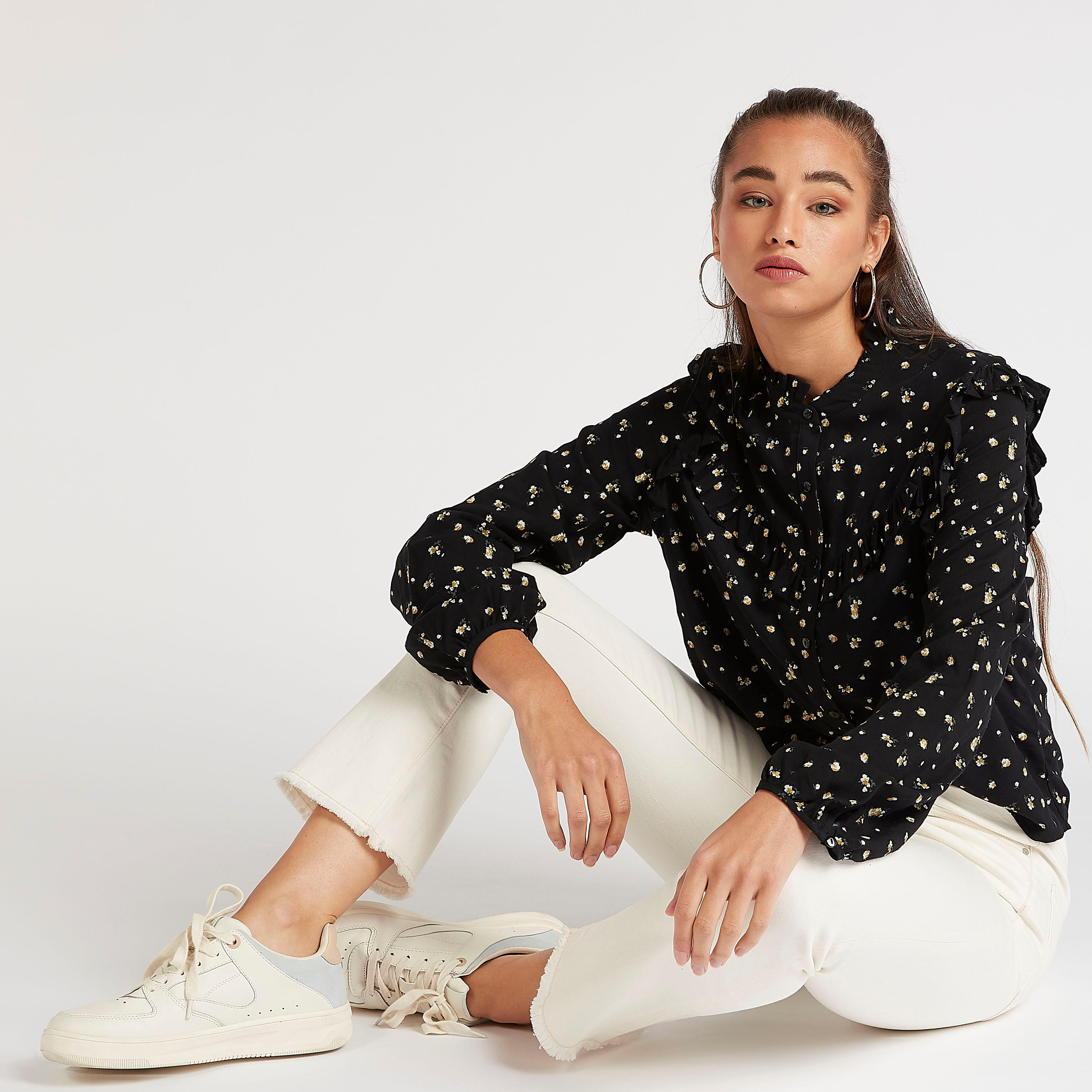 Lee Cooper Solid Denim Jeans with Button Closure and Pockets-women-clothing-bottoms-jeans-image-2