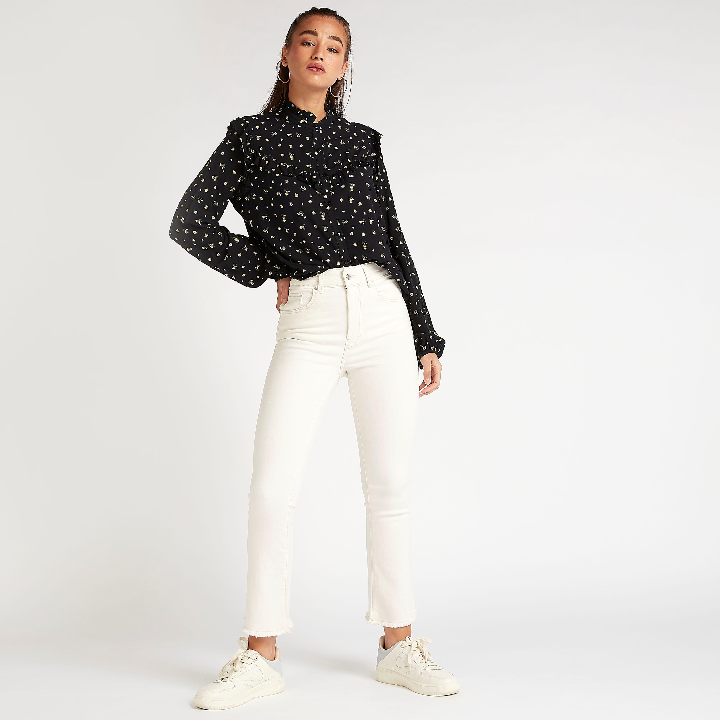 Lee Cooper Solid Denim Jeans with Button Closure and Pockets-women-clothing-bottoms-jeans-image-5