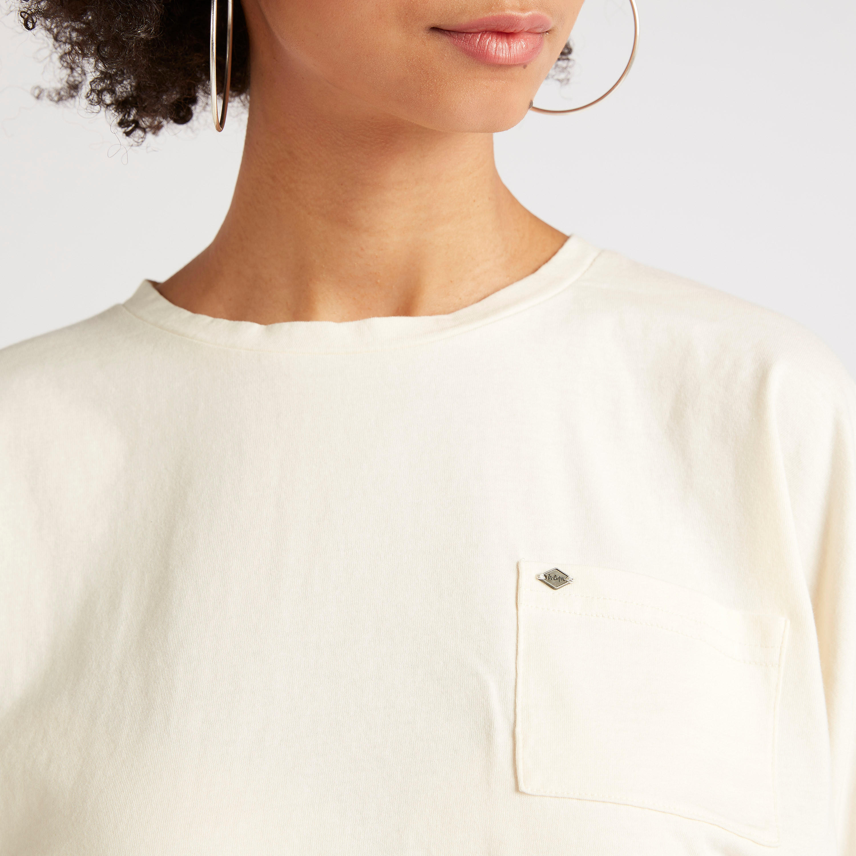 Lee Cooper Solid Top with Puff Sleeves-women-clothing-shirtsandblouses-blouses-image-3