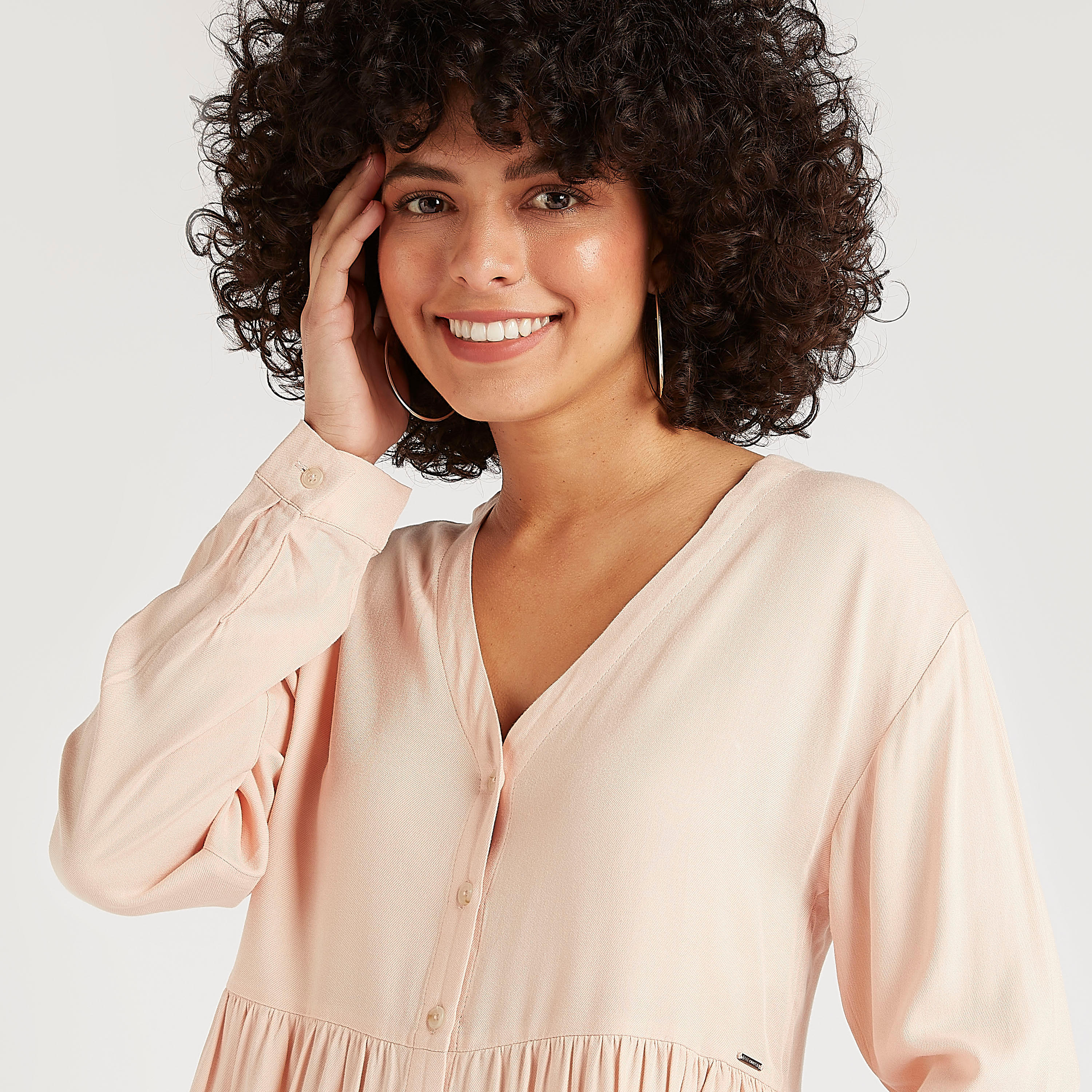 Lee Cooper Denim Peplum Top with Button Closure-women-clothing-shirtsandblouses-blouses-image-3
