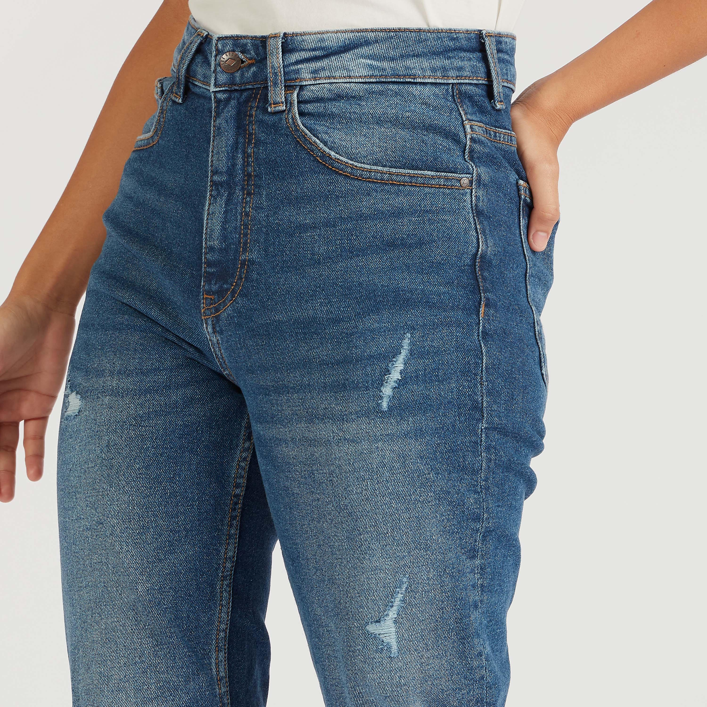 بنطلون جينز بقصّة سليم وخصر متوسّط الارتفاع من لي كوبر-women-clothing-bottoms-jeans-image-3