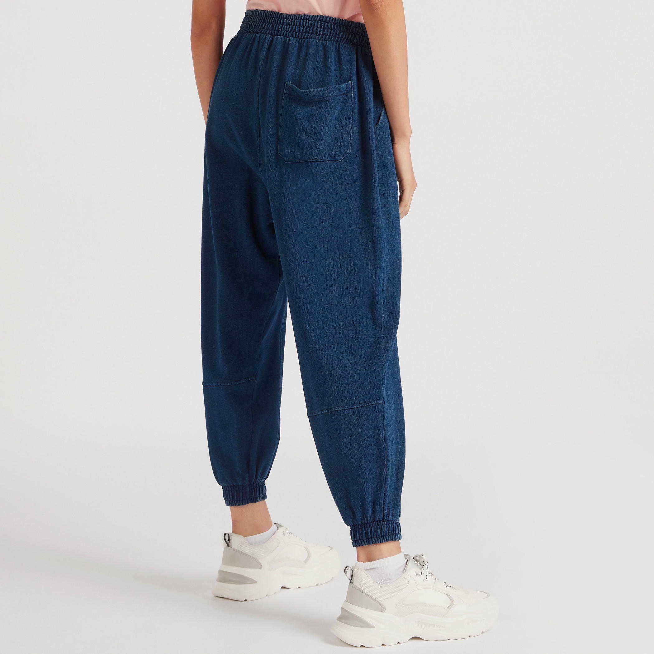 Lee Cooper Solid Mid-Rise Joggers with Pockets-women-clothing-bottoms-joggers-image-5