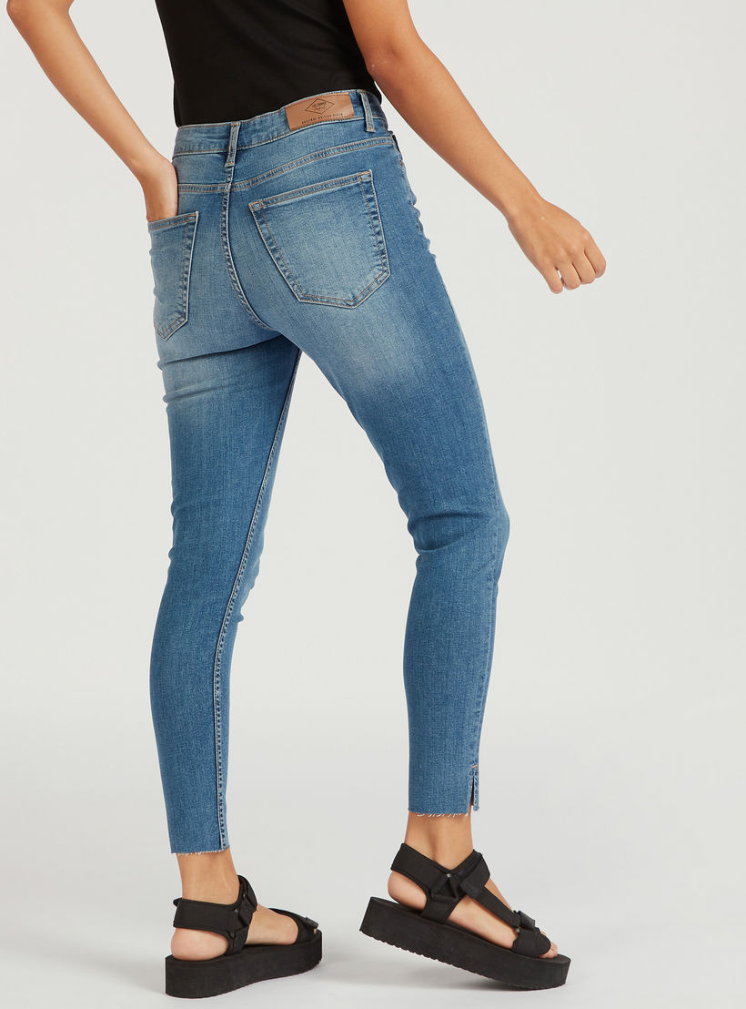 Lee Cooper Solid High-Rise Jeans with Pockets-women-clothing-bottoms-jeans-image-4