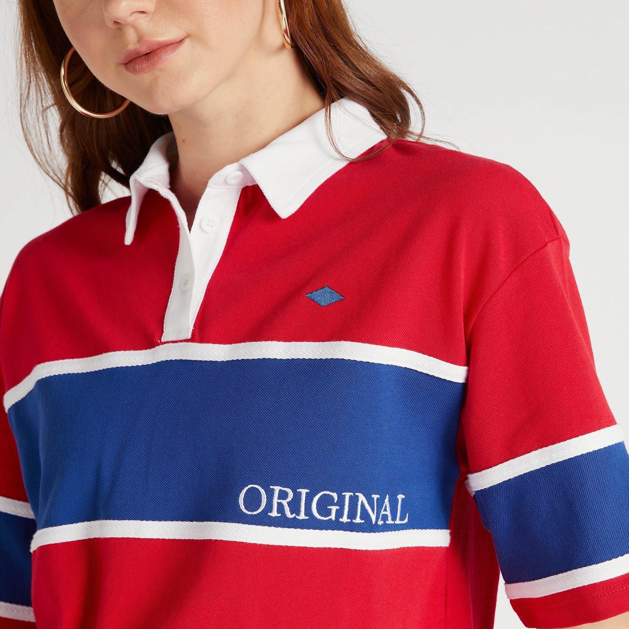 تيشيرت بولو بأكمام قصيرة من لي كوبر-women-clothing-tshirts-image-2