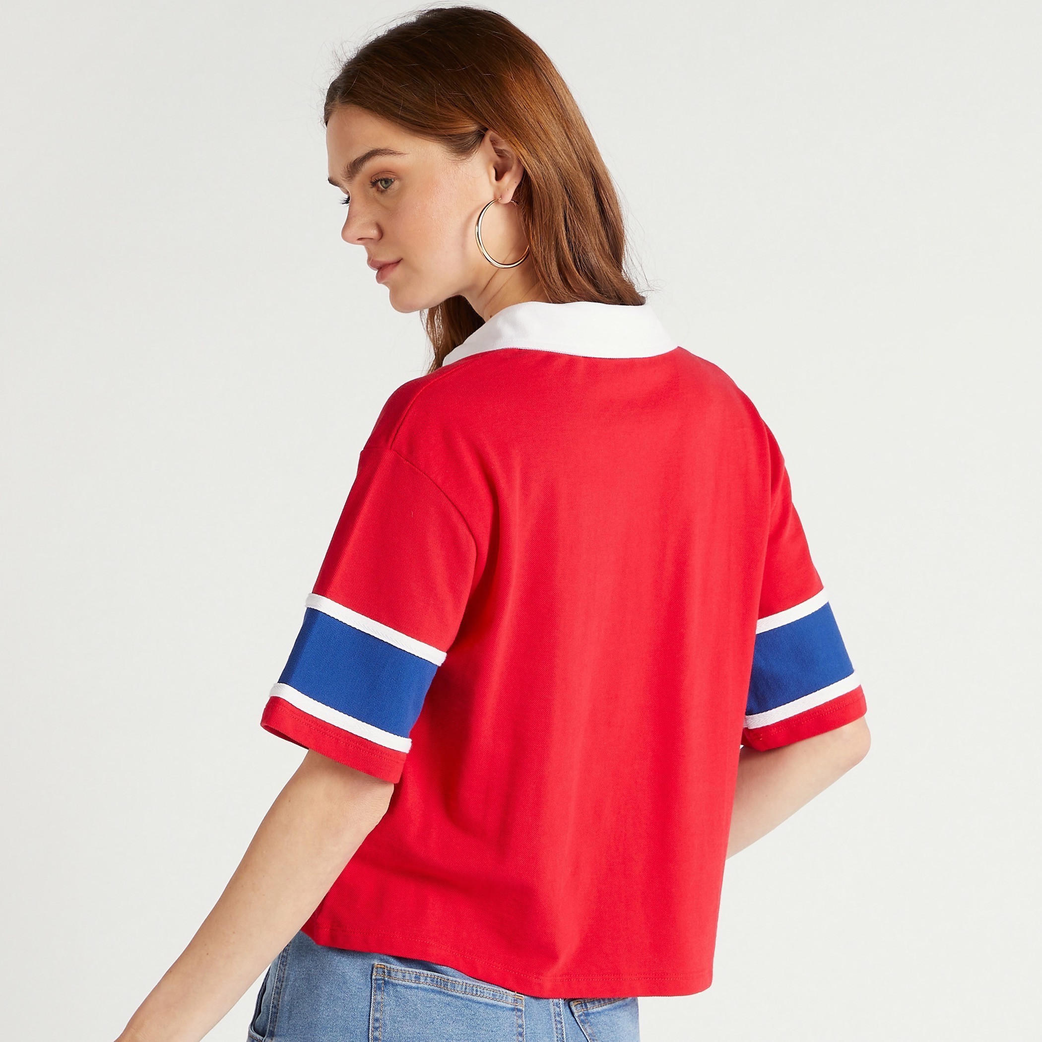 تيشيرت بولو بأكمام قصيرة من لي كوبر-women-clothing-tshirts-image-1