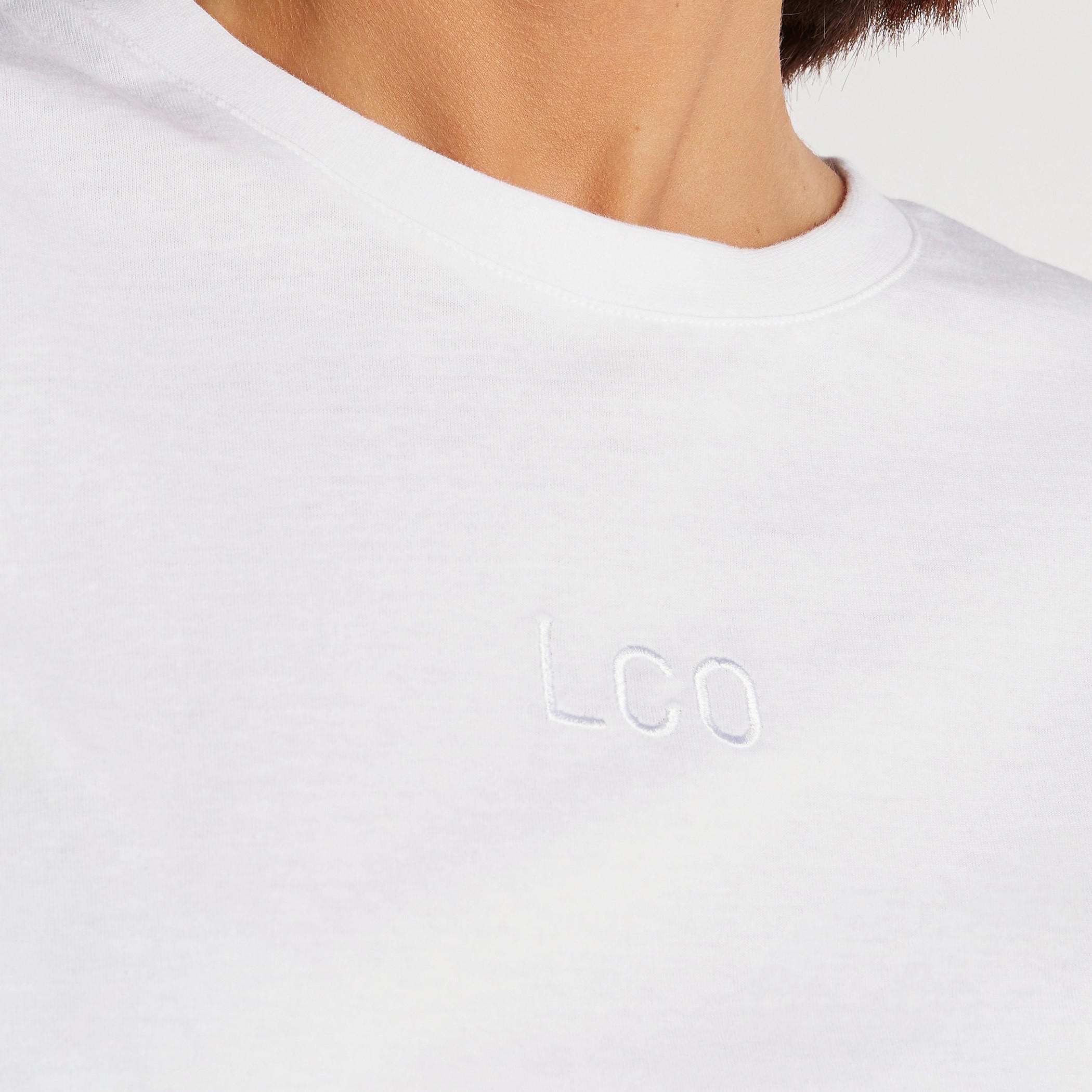 Lee Cooper Solid Crew Neck T-shirt with Short Sleeves-women-clothing-tshirts-image-5