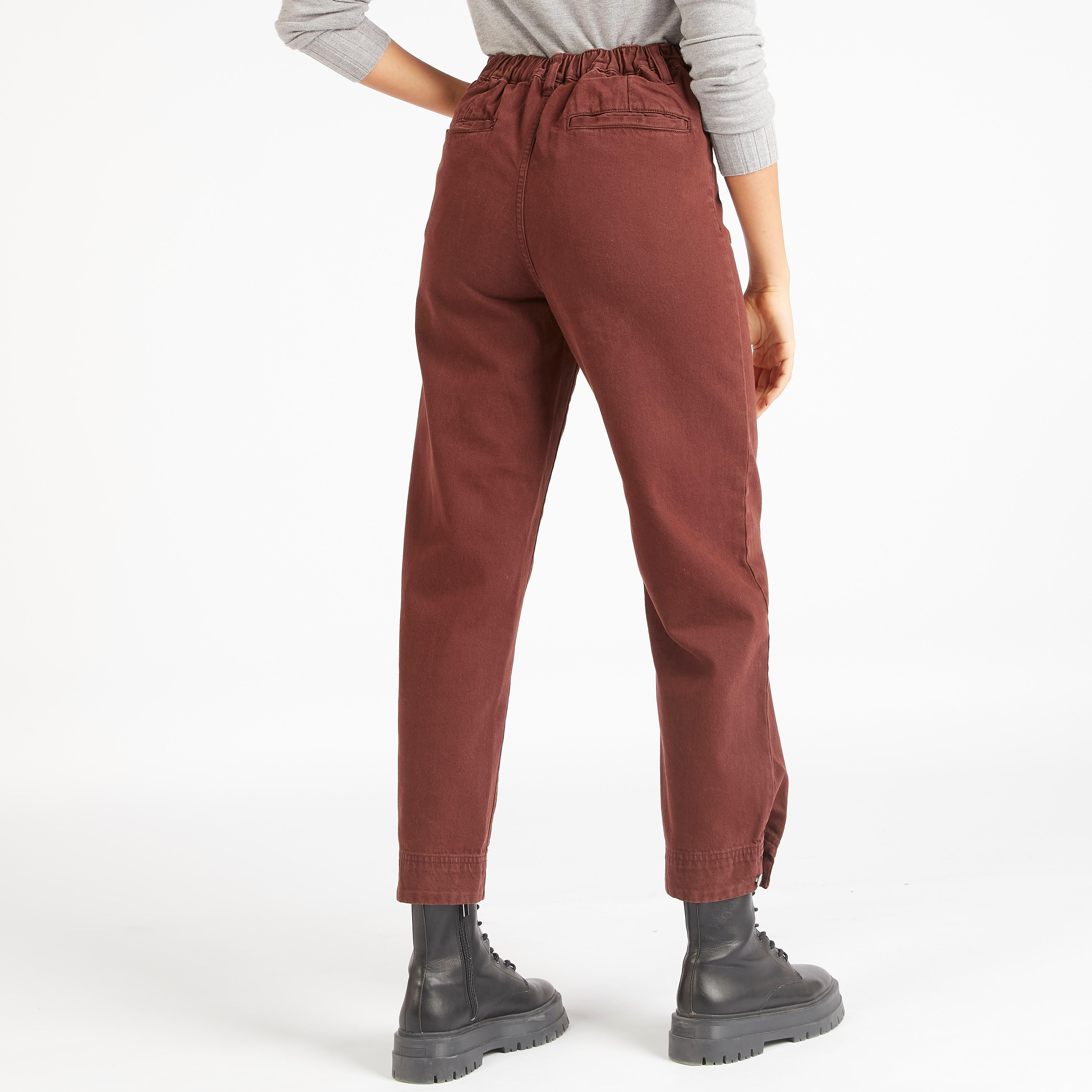 بنطلون جينز بزر إغلاق وخصر متوسّط الارتفاع وجيوب من لي كوبر-women-clothing-bottoms-jeans-image-3