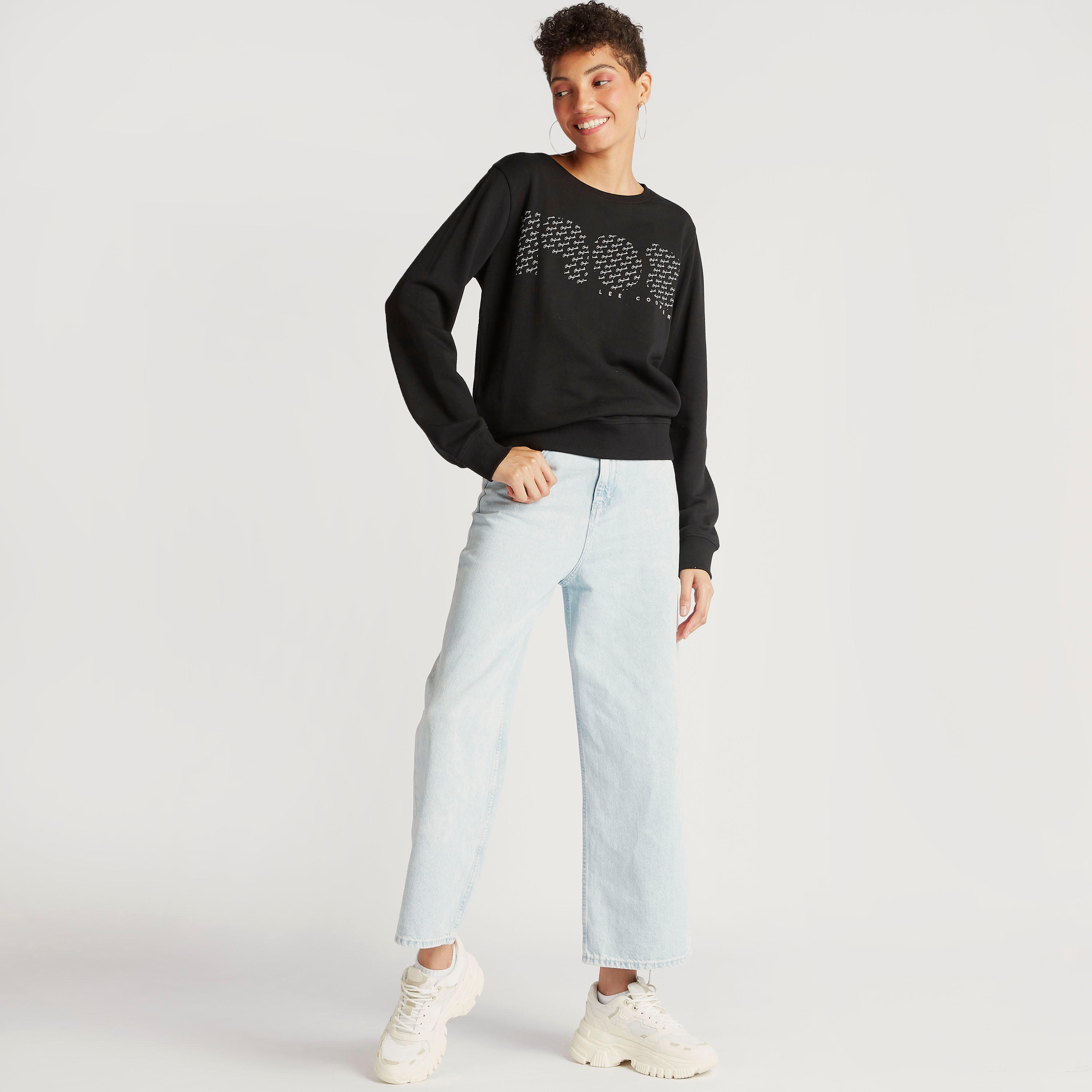 سويت شيرت بياقة ضيقة وأكمام طويلة-women-winterwear-hoodiesandsweatshirts-sweatshirts-image-2