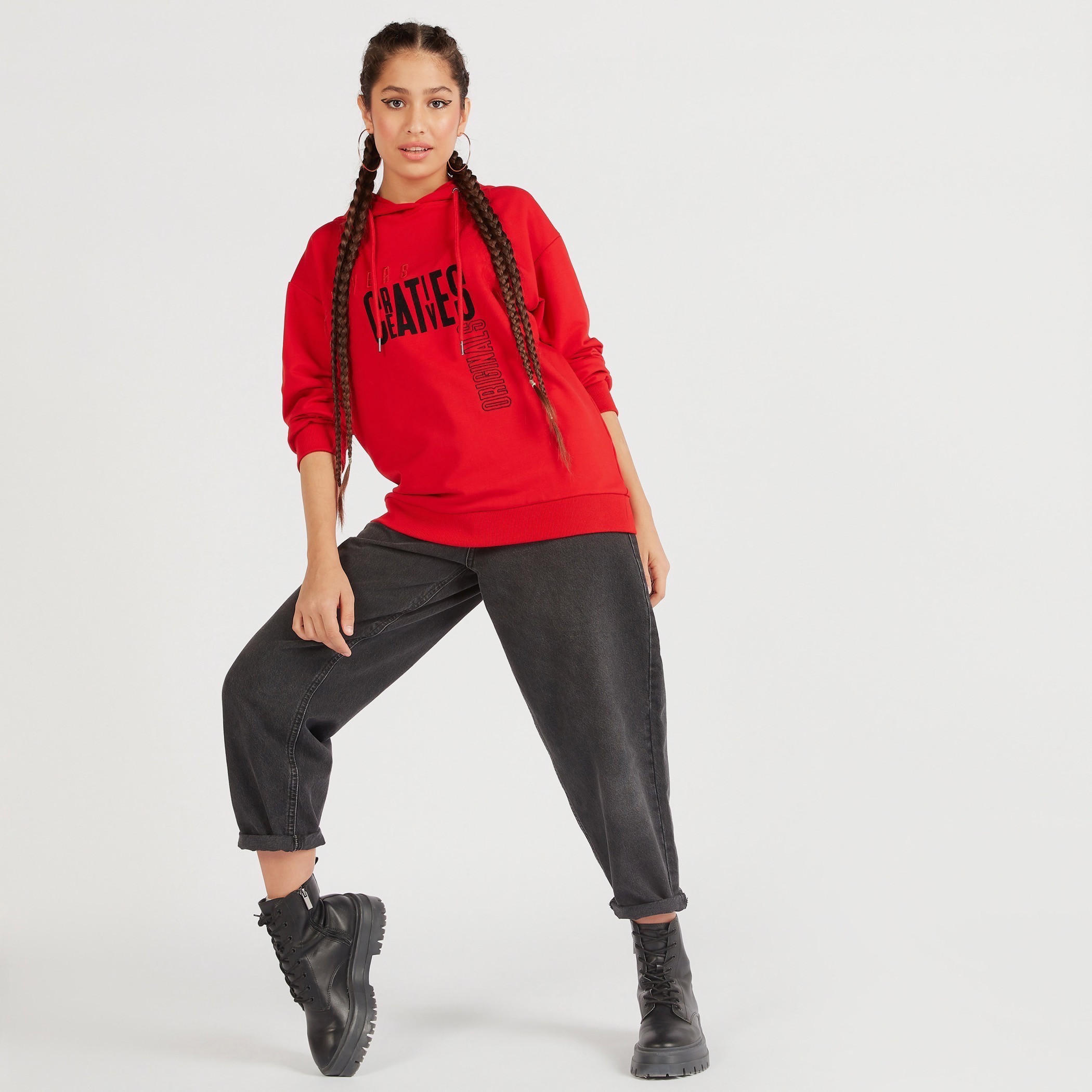هودي بأكمام طويلة وطبعات من لي كوبر-women-winterwear-hoodiesandsweatshirts-hoodies-image-2