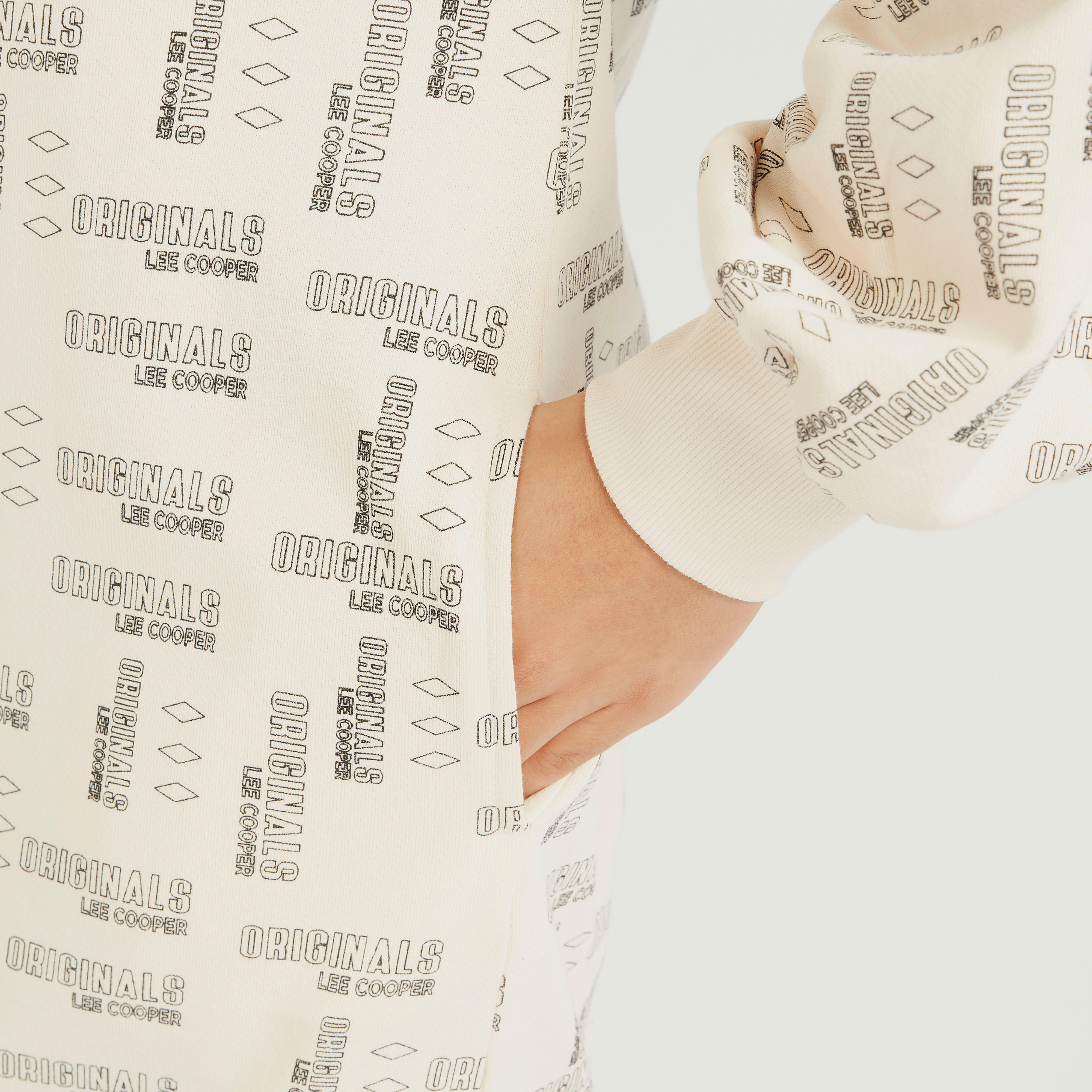 فستان بياقة عالية وأكمام طويلة وطبعات من لي كوبر-women-clothing-dresses-image-5