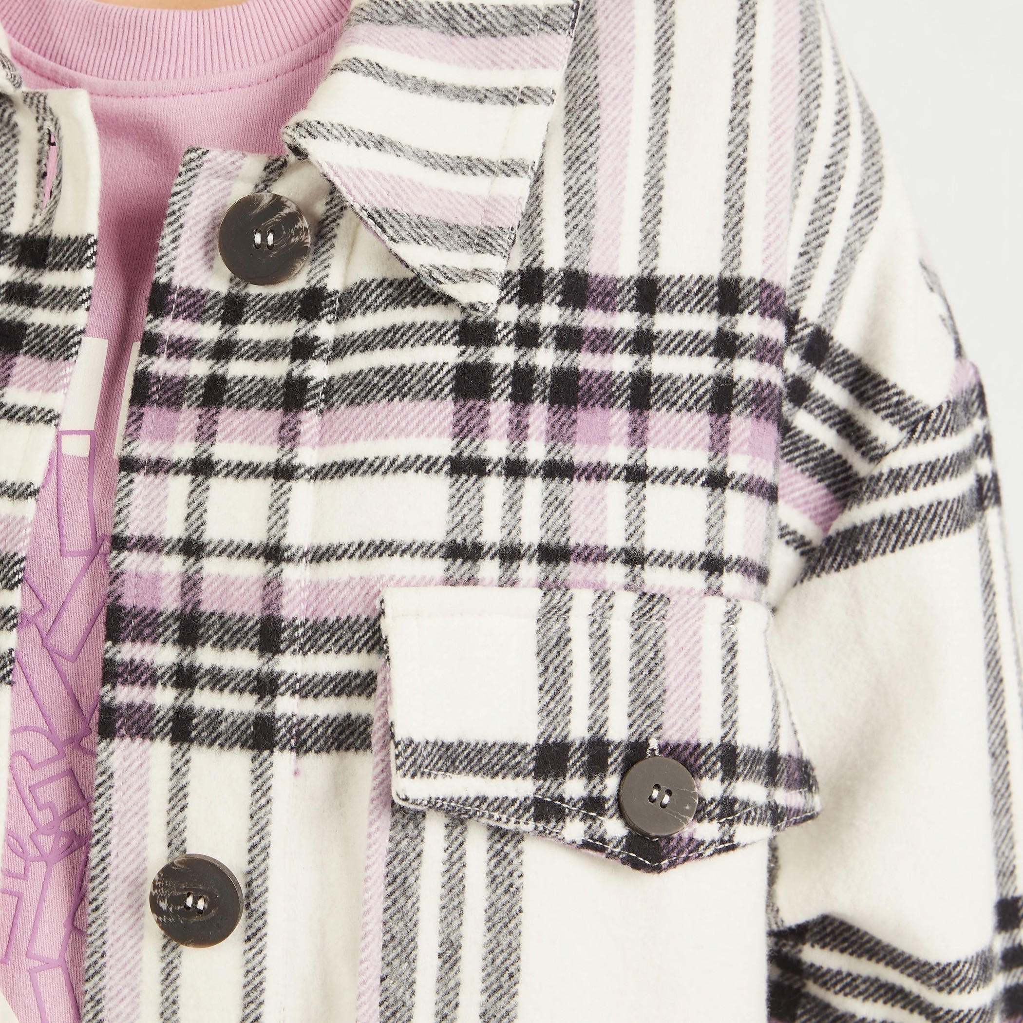 جاكيت طويل كاروهات بأكمام طويلة وجيوب-women-winterwear-coatsandjackets-jackets-image-5