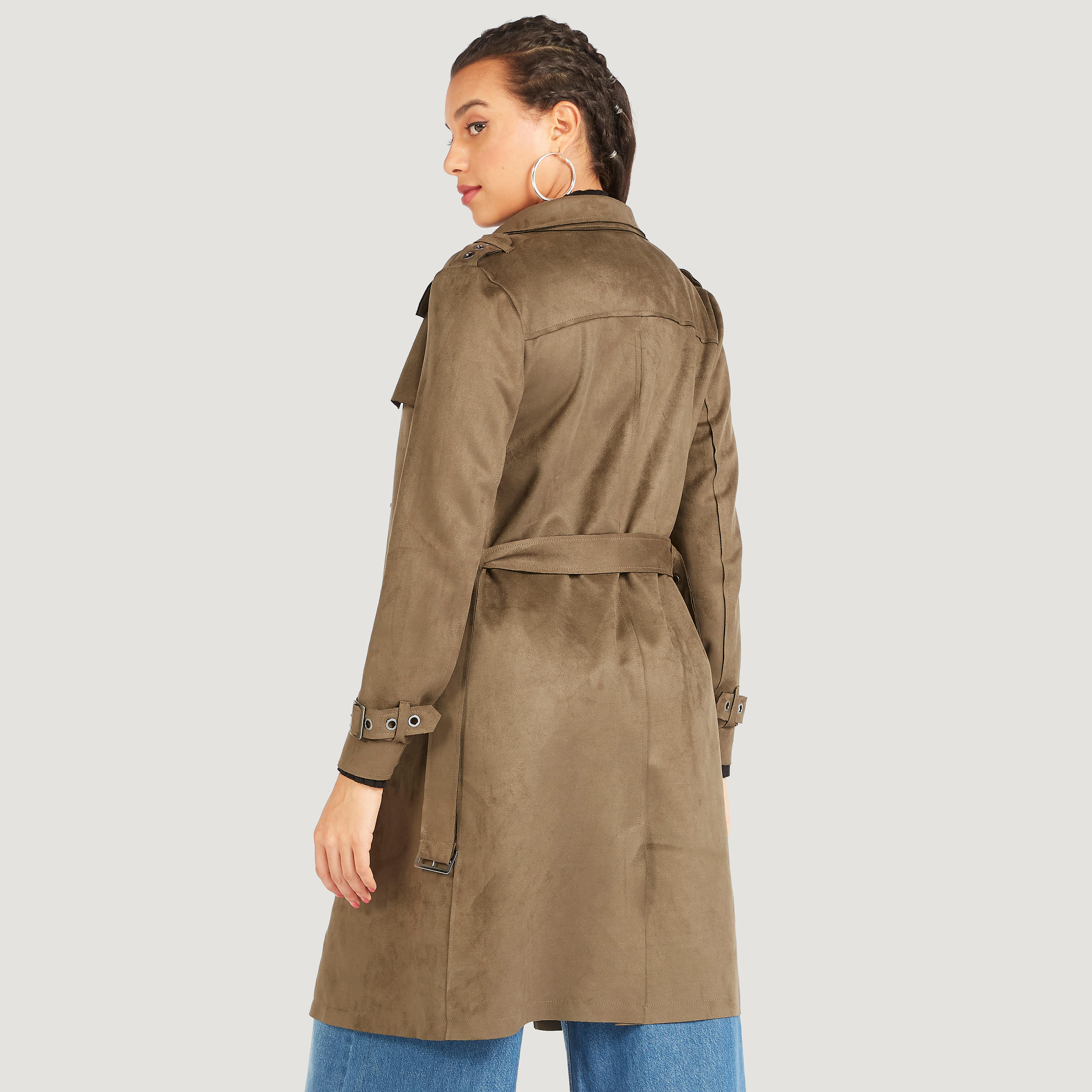معطف بارز الملمس بأكمام طويلة من لي كوبر-women-clothing-coatsandjackets-coats-image-4