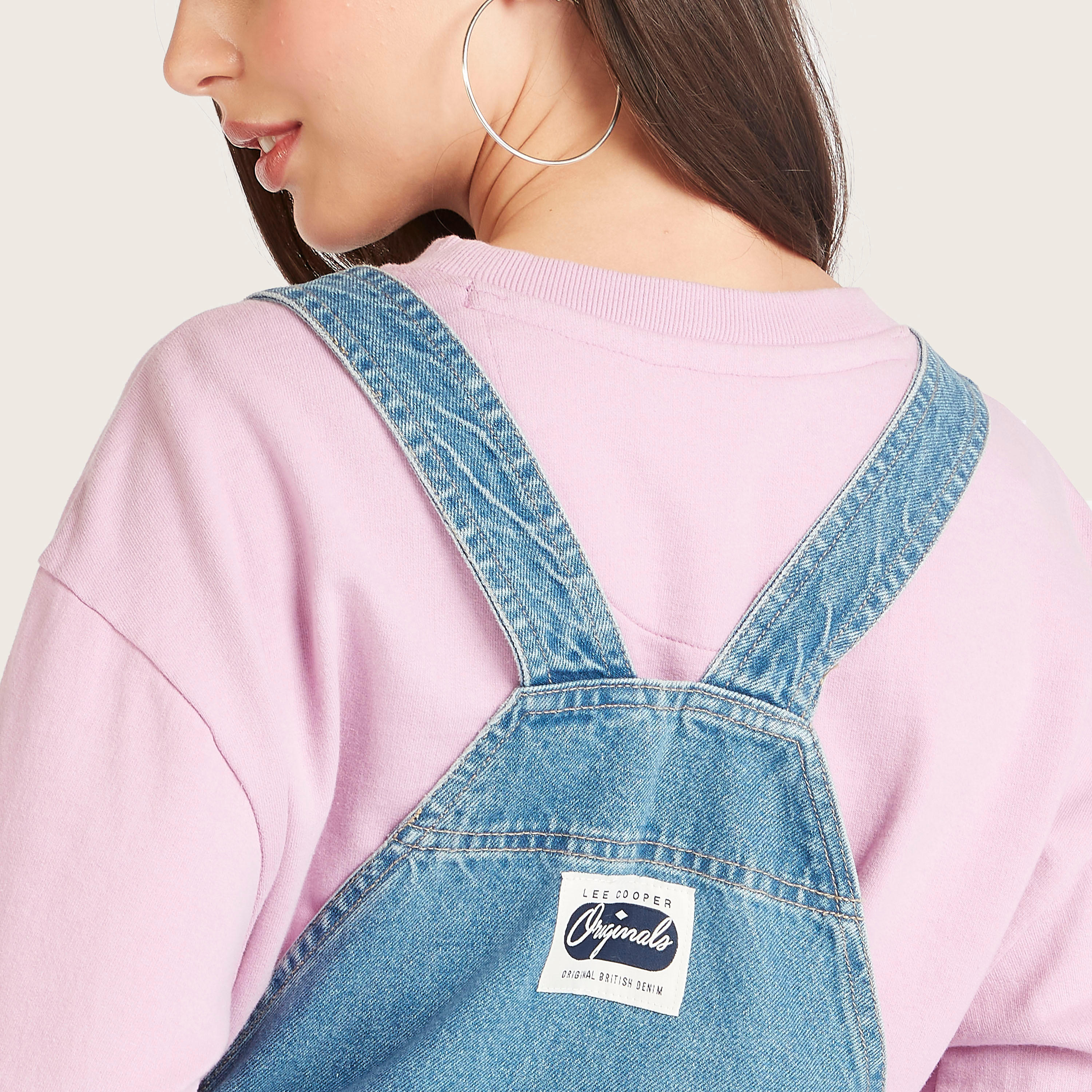 Lee Cooper Dungaree with Pockets and Adjustable Shoulder Straps-women-clothing-jumpsuits-image-6