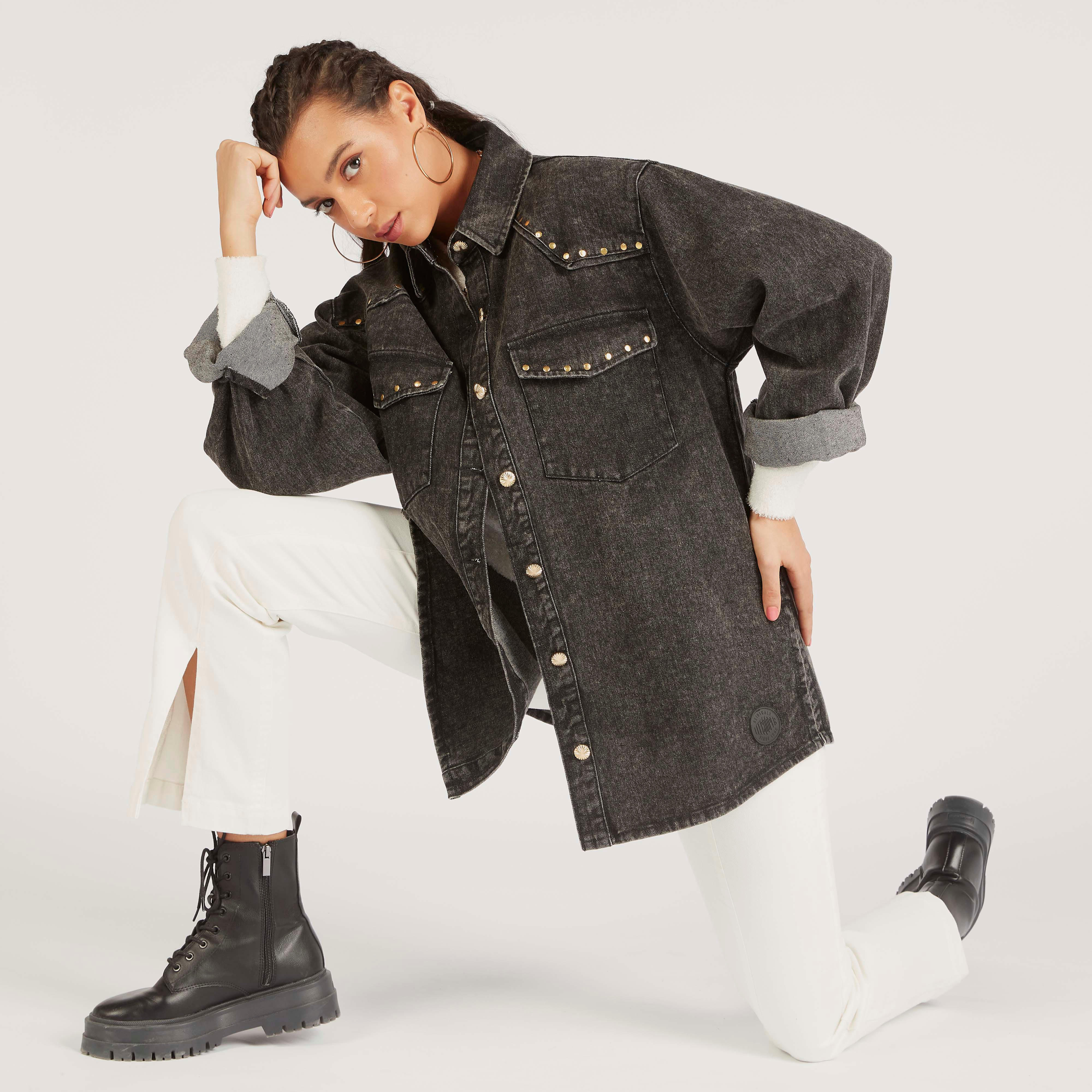 شاكيت بأكمام طويلة من لي كوبر-women-clothing-shirtsandblouses-blouses-image-2