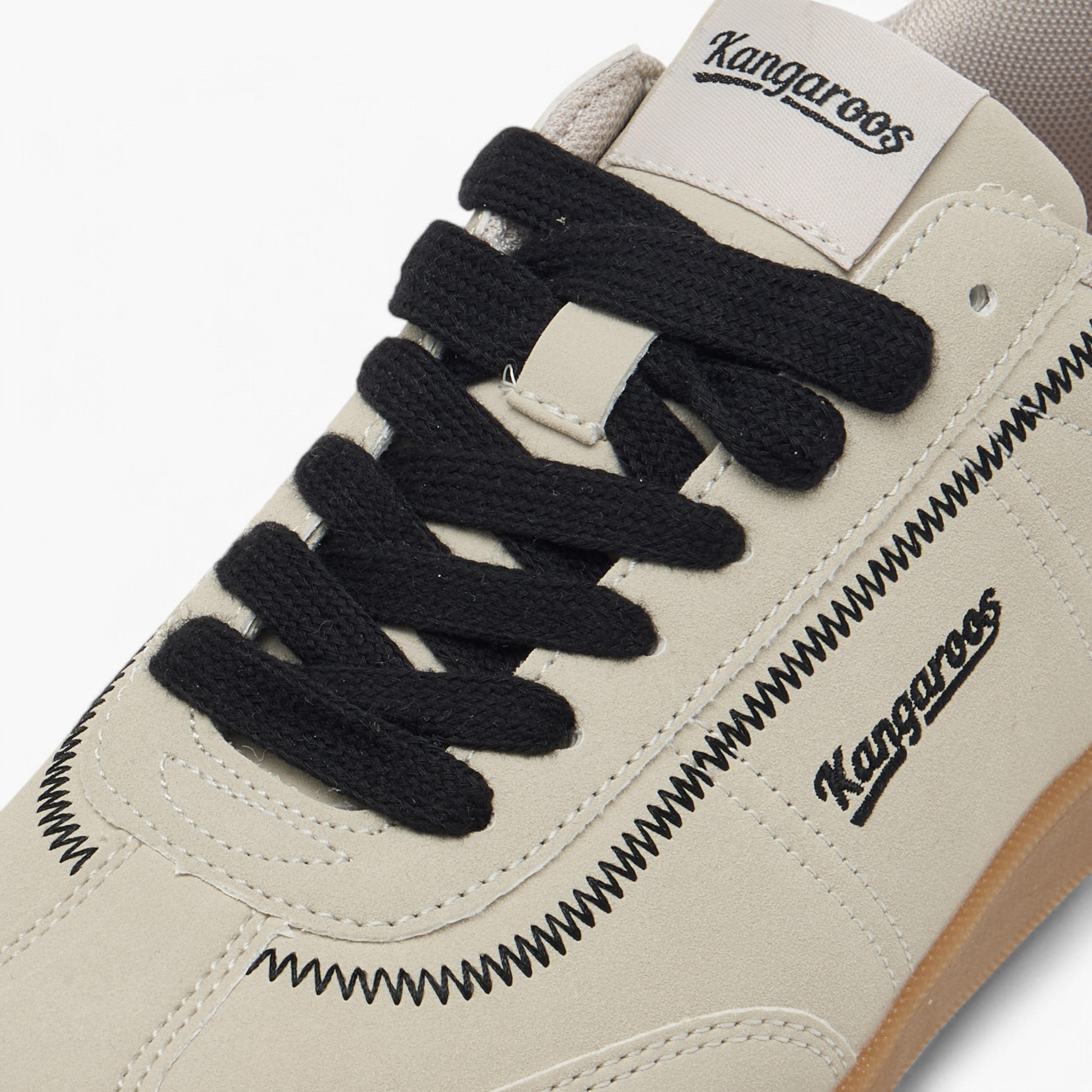 KangaROOS Women's Logo Embroidered Sneakers with Lace-Up Closure-women-shoes-sneakers-image-3