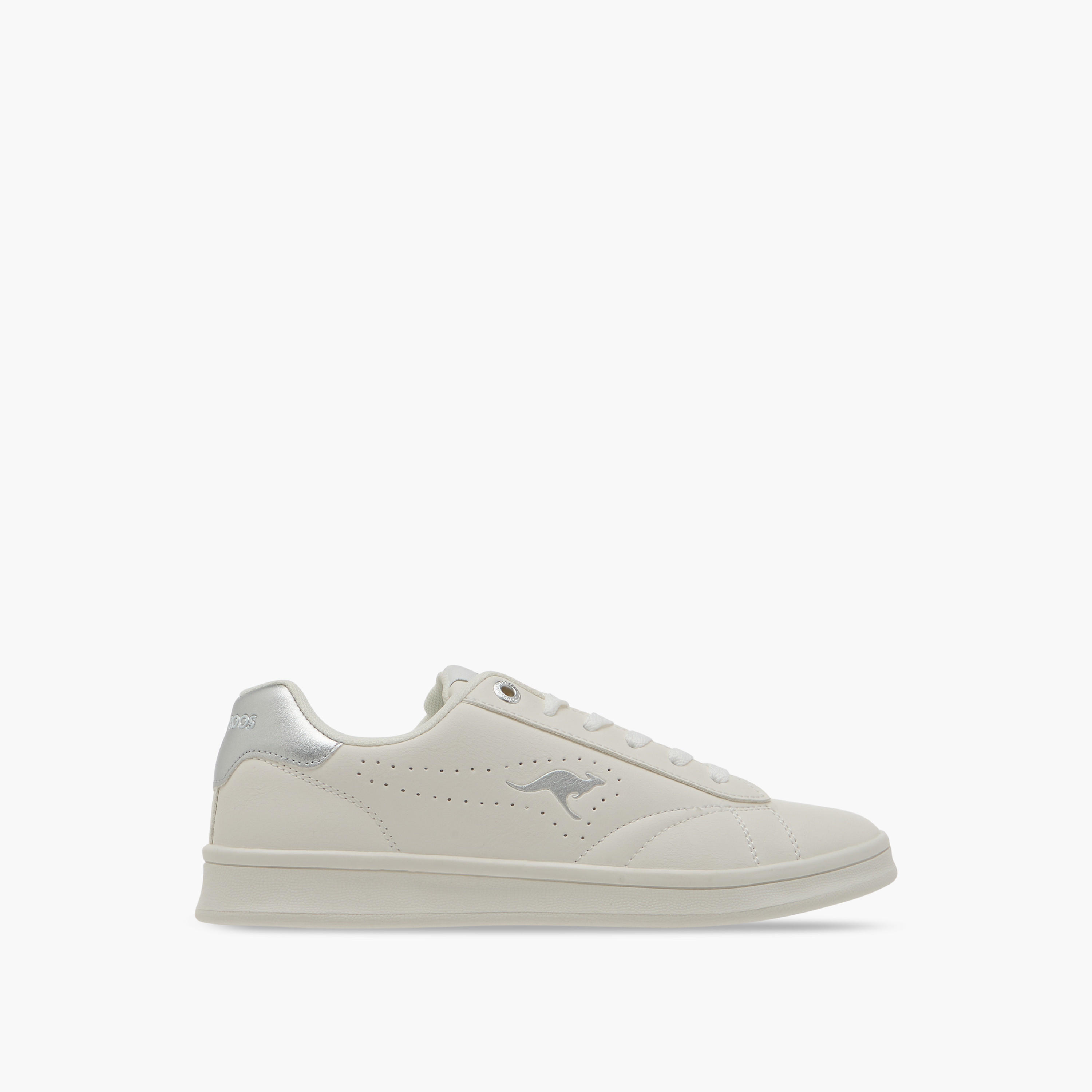 KangaROOS Women's Logo Detail Sneakers with Lace-Up Closure-women-shoes-sneakers-image-3
