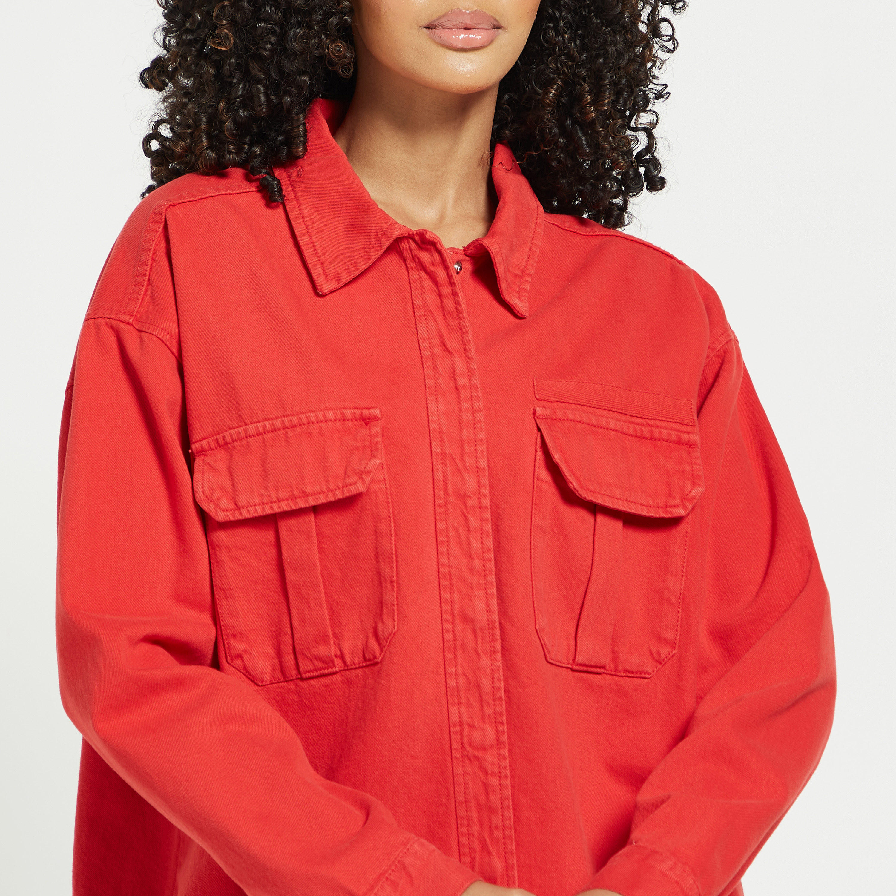 جاكيت سادة بجيوب وزر إغلاق من لي كوبر-women-clothing-shirtsandblouses-shirts-image-8