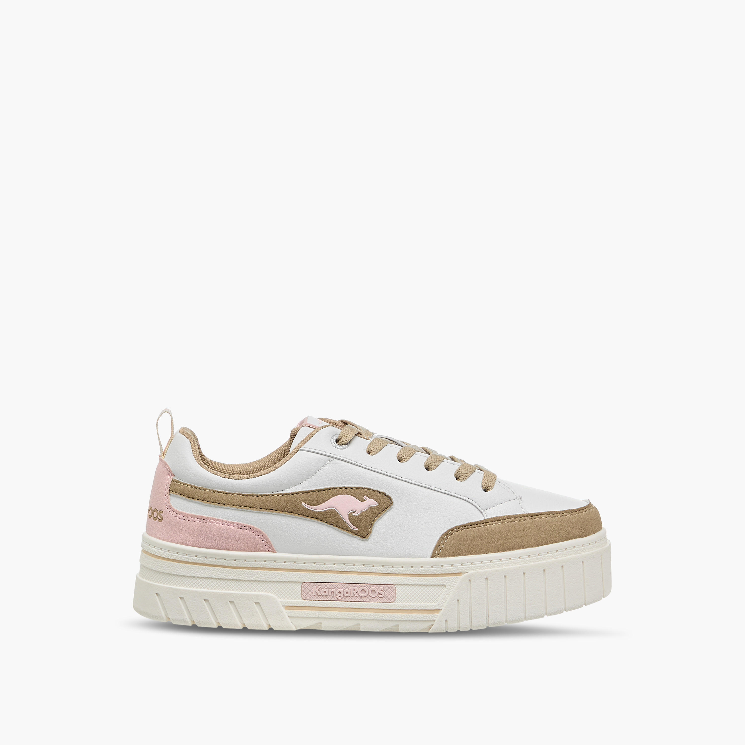 KangaROOS Women's Panelled Lace-Up Sneakers-women-shoes-sneakers-image-3