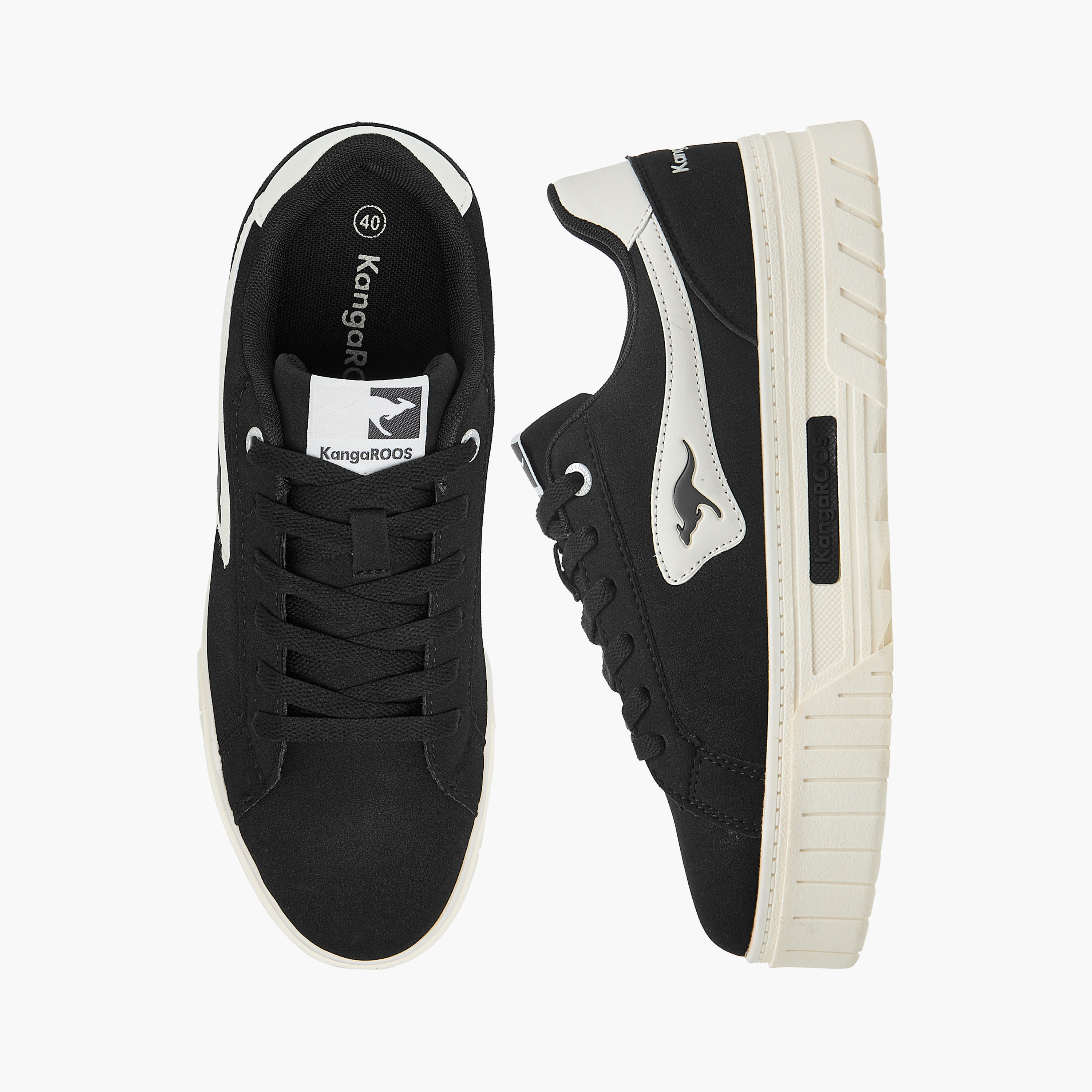 KangaROOS Women's Solid Sneakers with Lace-Up Closure-women-shoes-sneakers-image-1