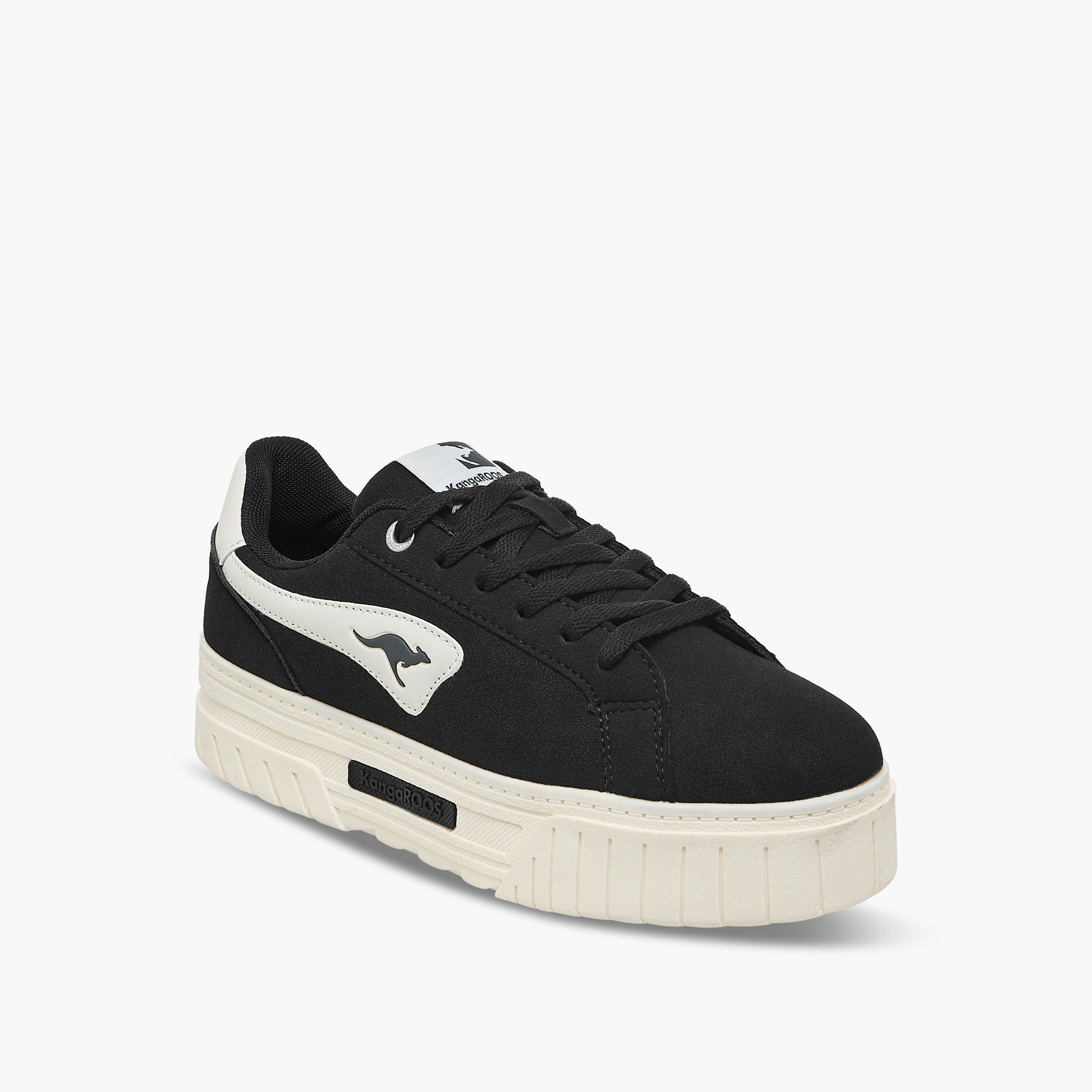 KangaROOS Women's Solid Sneakers with Lace-Up Closure-women-shoes-sneakers-image-2