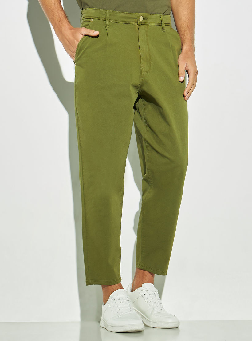 بنطلون سادة بجيوب من لي كوبر-men-clothing-bottoms-trousersandchinos-trousers-image-2