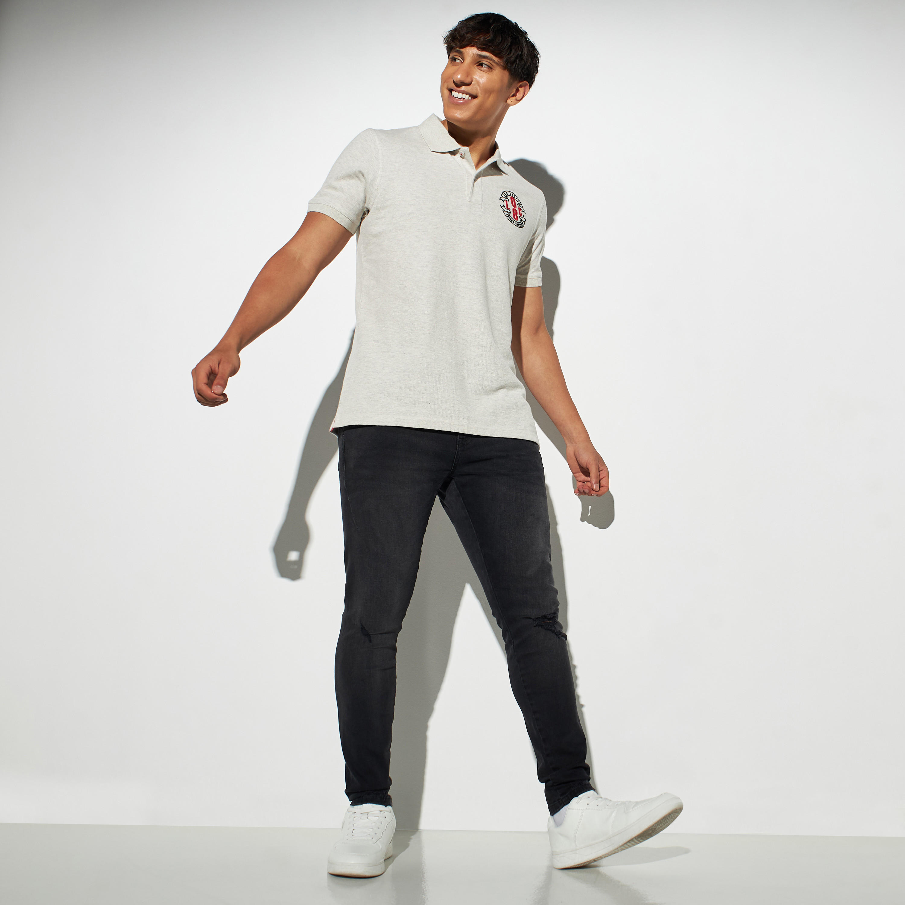 Lee Cooper Embroidered Polo T-shirt with Short Sleeves-men-clothing-tshirtsandpolos-polos-image-2