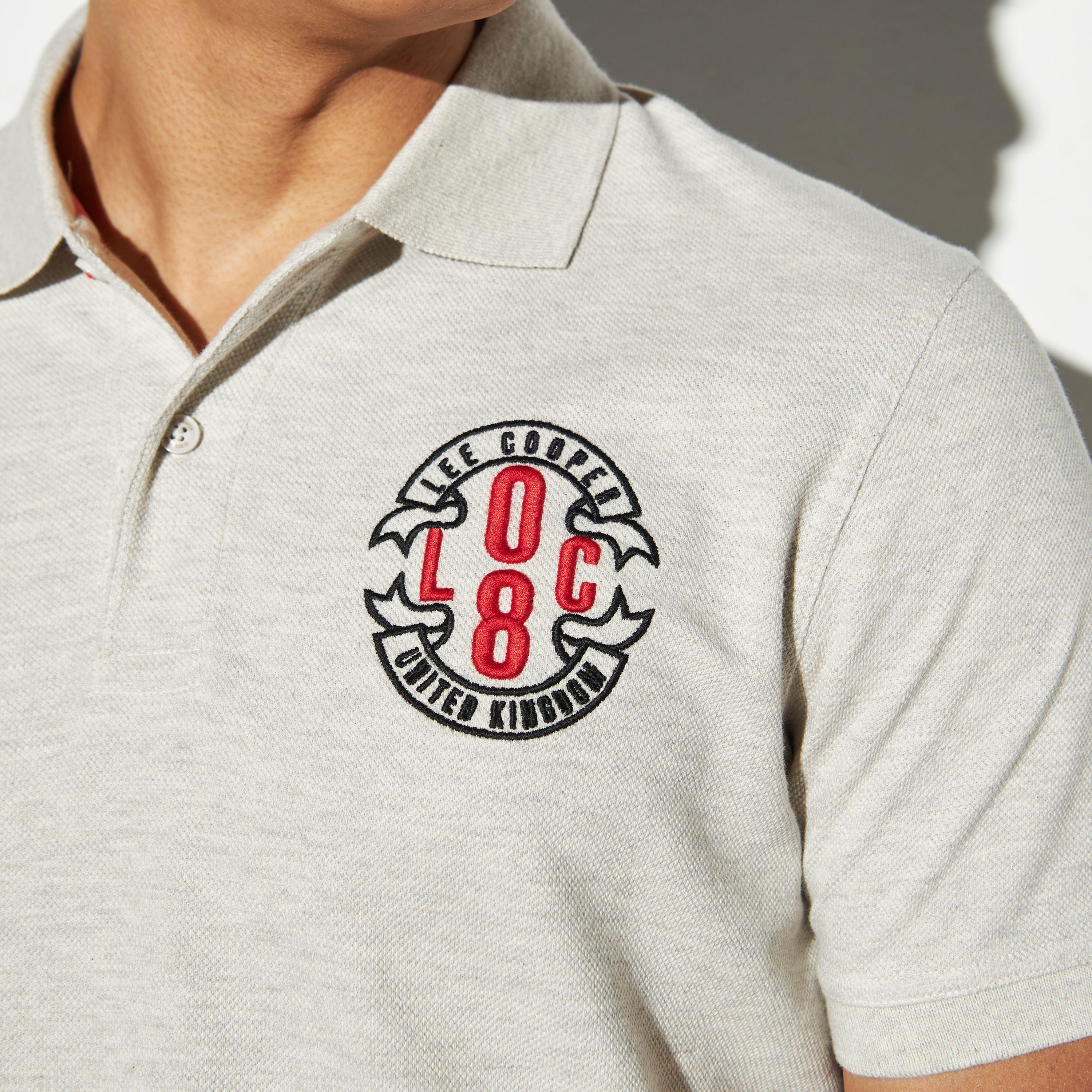 Lee Cooper Embroidered Polo T-shirt with Short Sleeves-men-clothing-tshirtsandpolos-polos-image-4