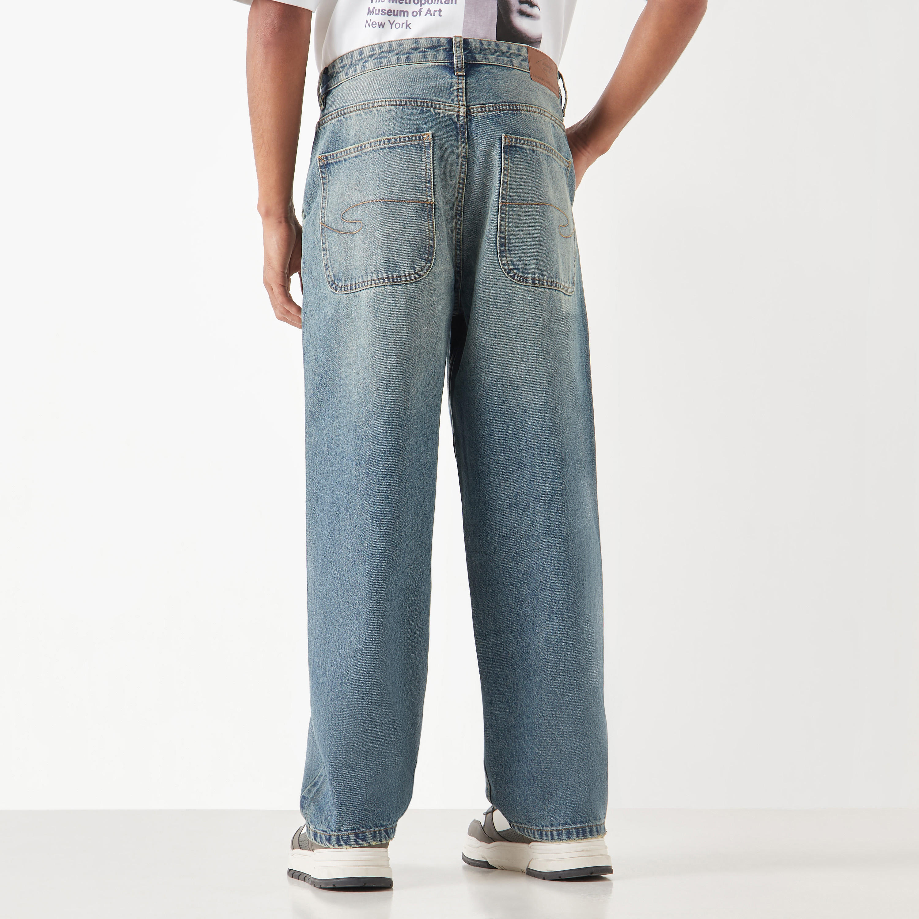 Lee Cooper Solid Jeans with Pockets-men-clothing-jeans-image-3