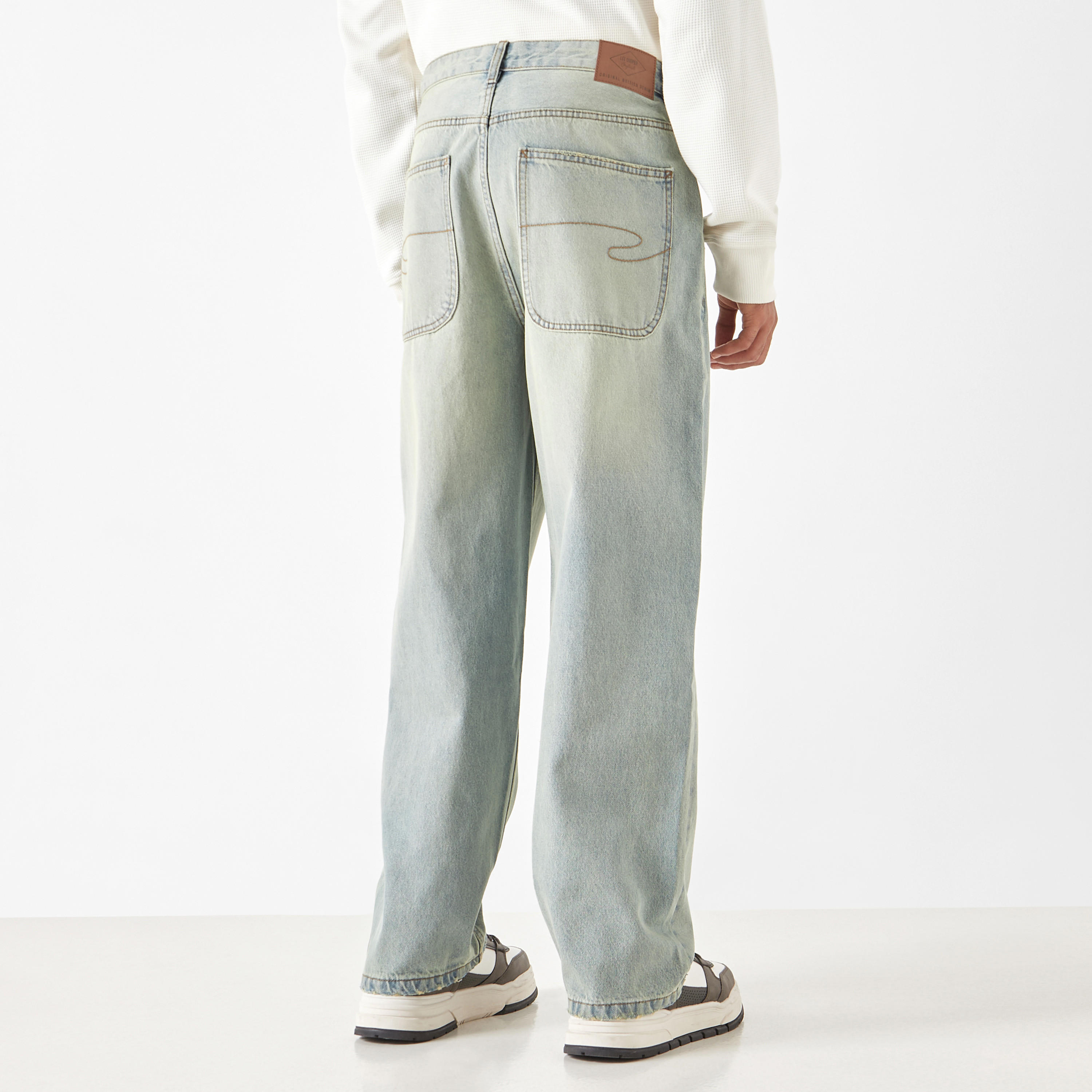 Lee Cooper Solid Jeans with Pockets-men-clothing-jeans-image-7