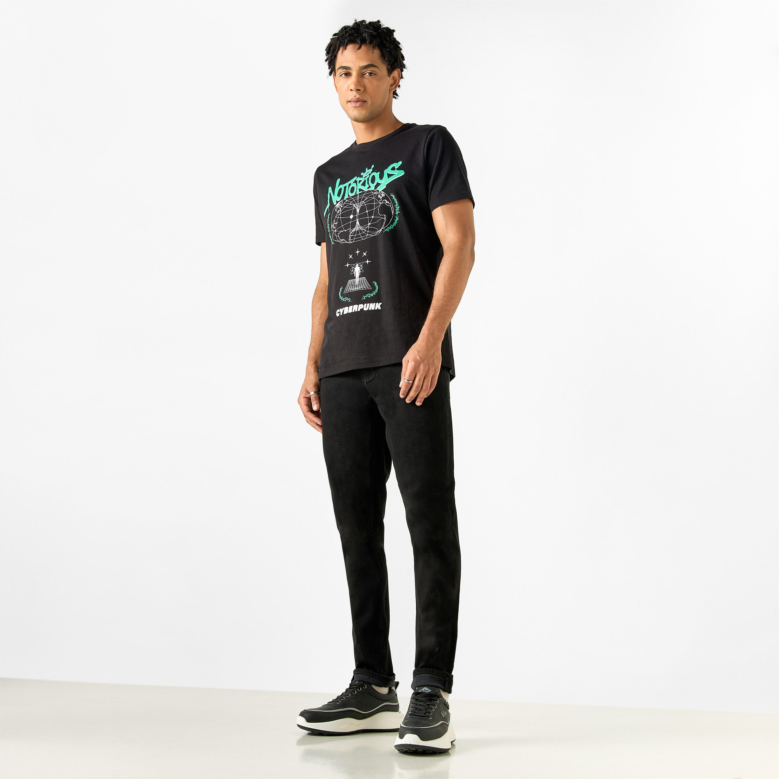بنطلون جينز بقصة ضيّقة وخصر متوسط الارتفاع بجيوب من لي كوبر-men-clothing-bottoms-jeans-image-2