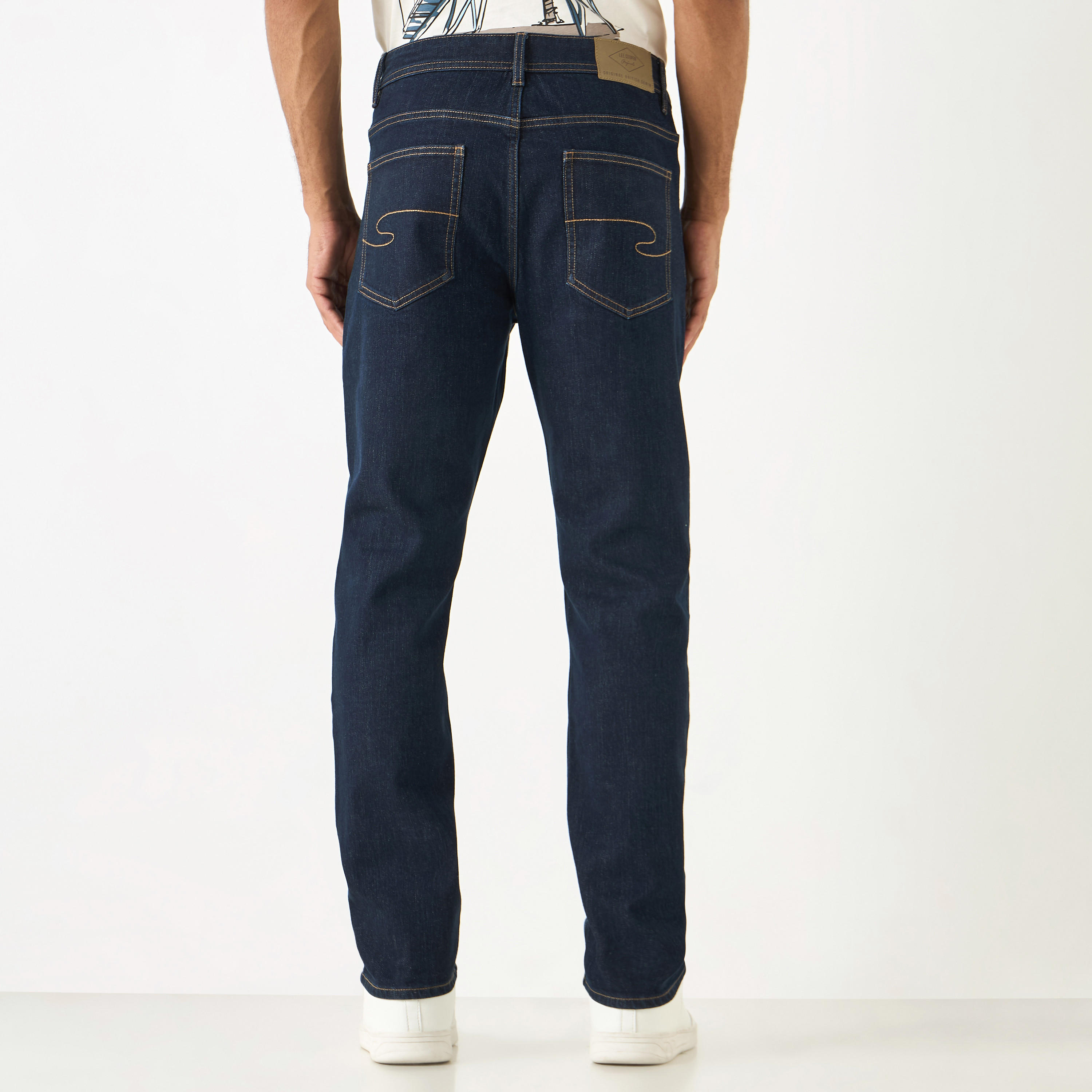 Lee Cooper Slim Fit Jeans with Pockets-men-clothing-bottoms-jeans-image-3