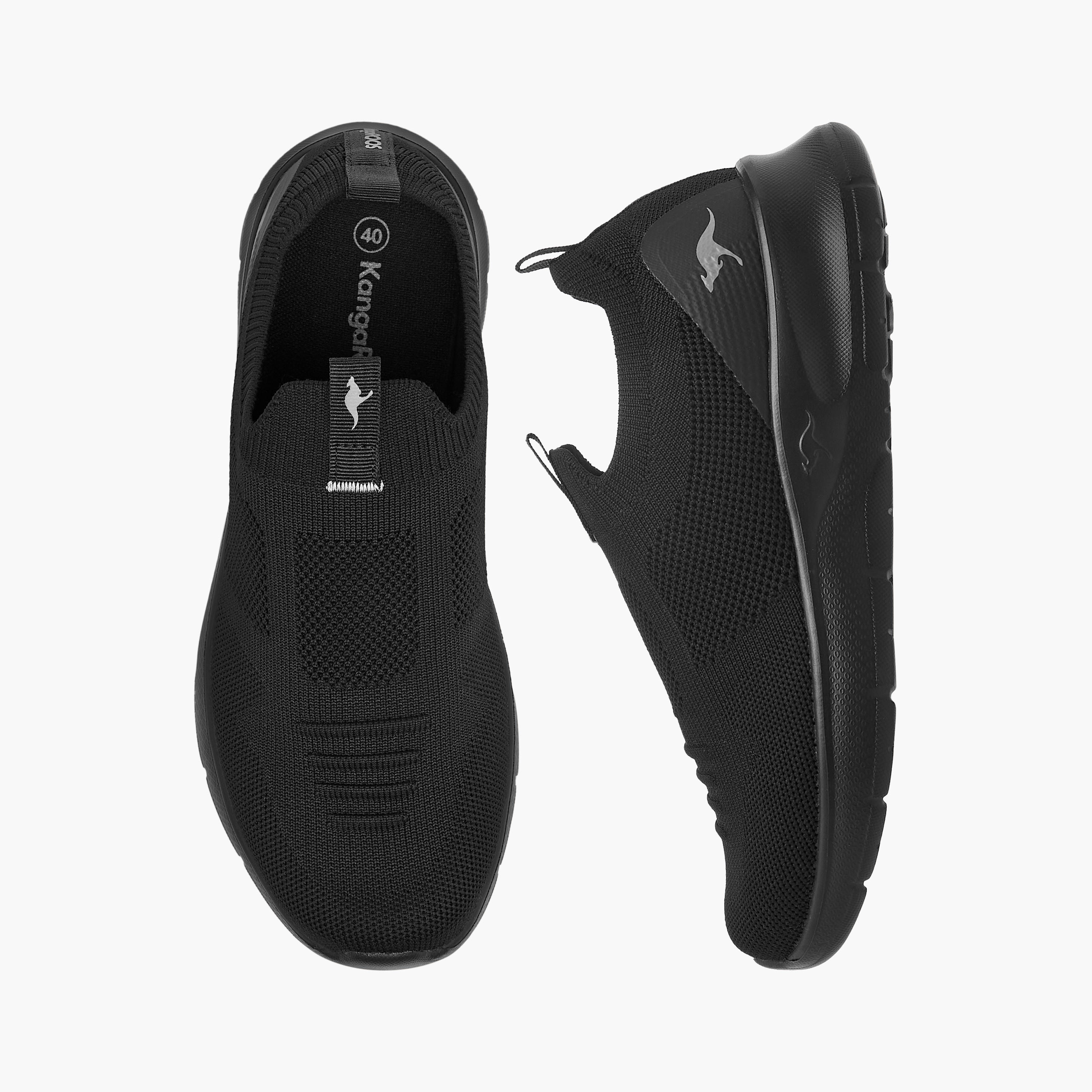 KangaROOS Women's Textured Slip-On Sports Shoes with Pull Tab-women-shoes-sports-image-1
