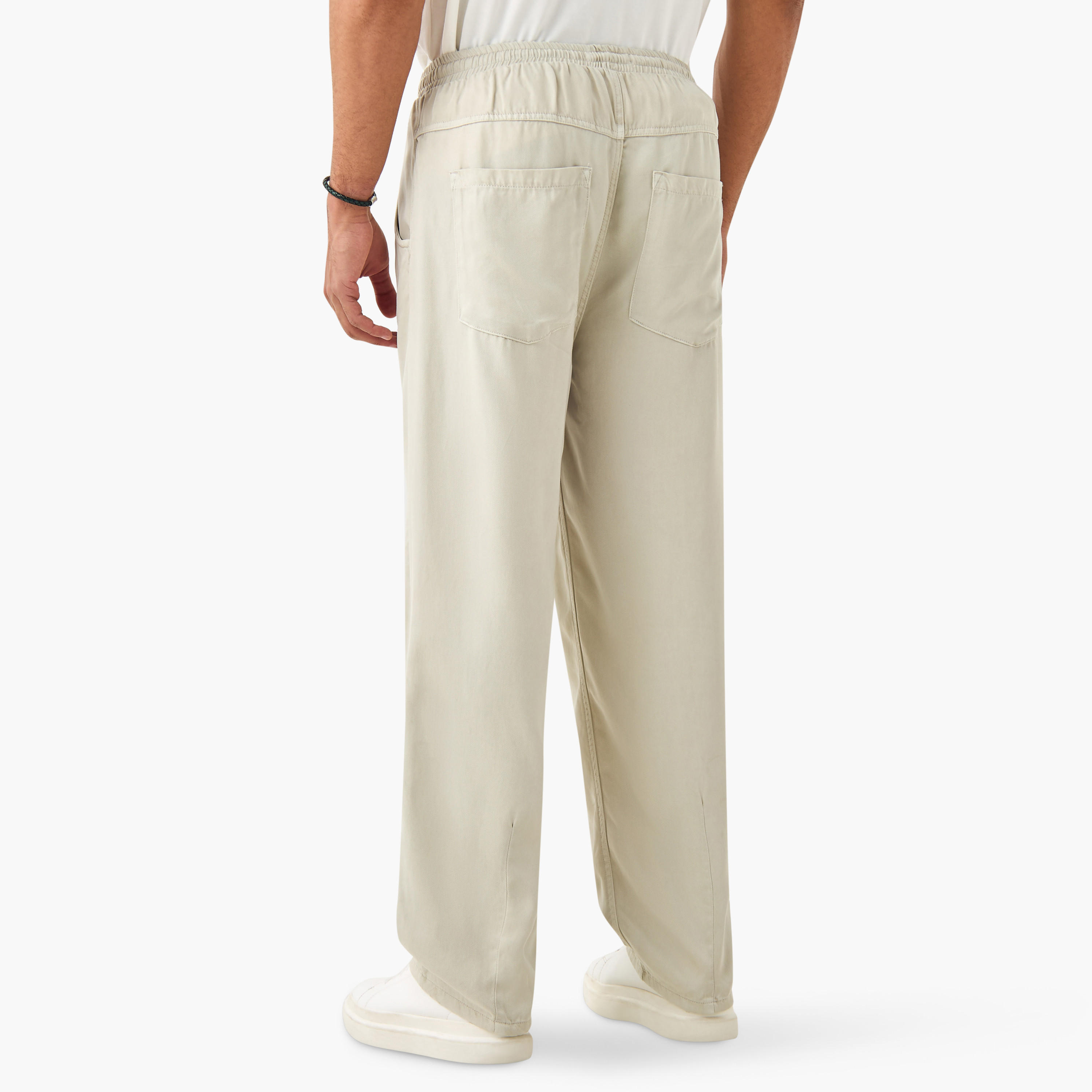 Lee Cooper Relaxed Fit Pants with Drawstring Closure and Pockets-men-clothing-bottoms-joggers-image-3