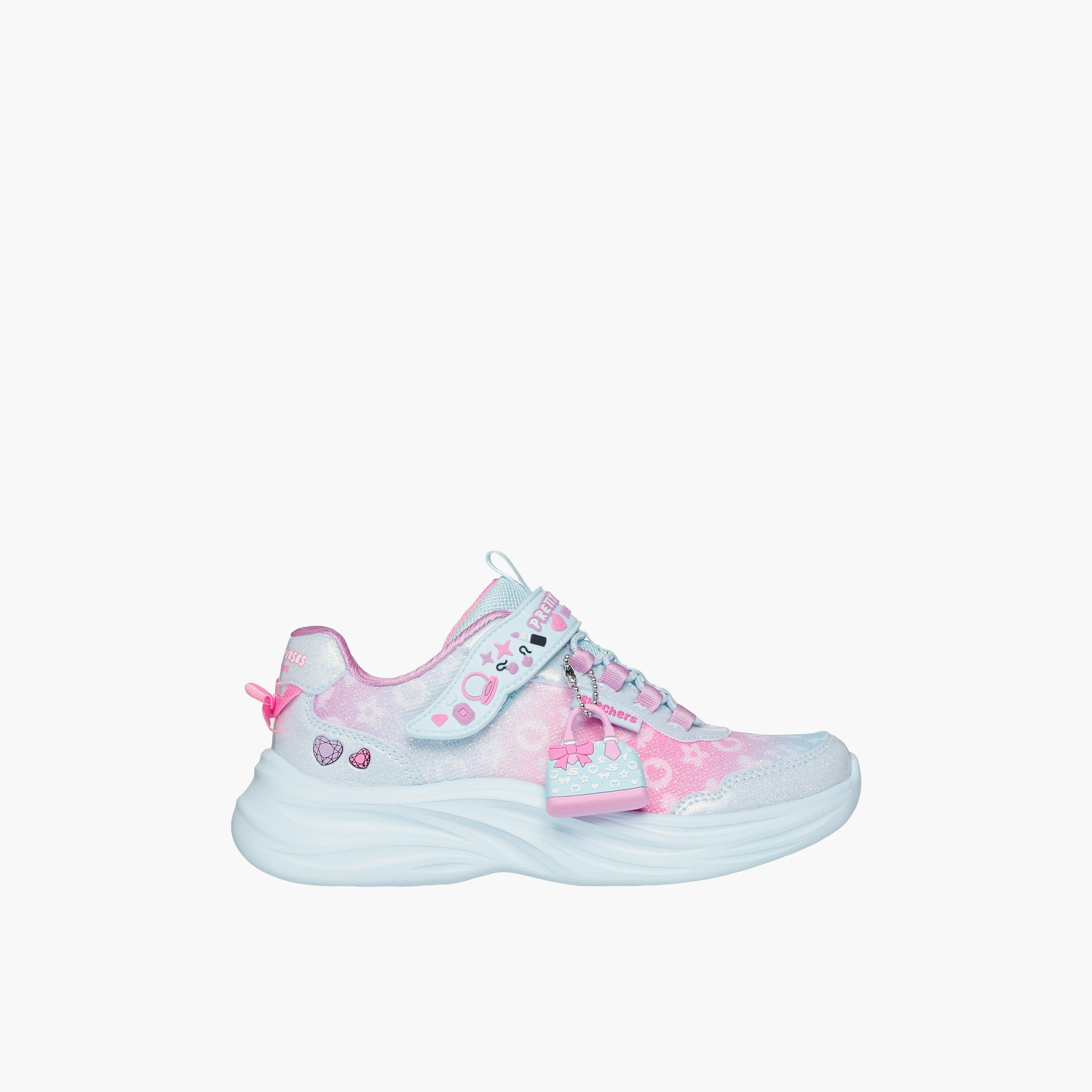 Skechers Girls POWER JAMS 2.0 Hook & Loop Sneakers - 302199L-AQMT-CP-girls-shoes-sports-image-3