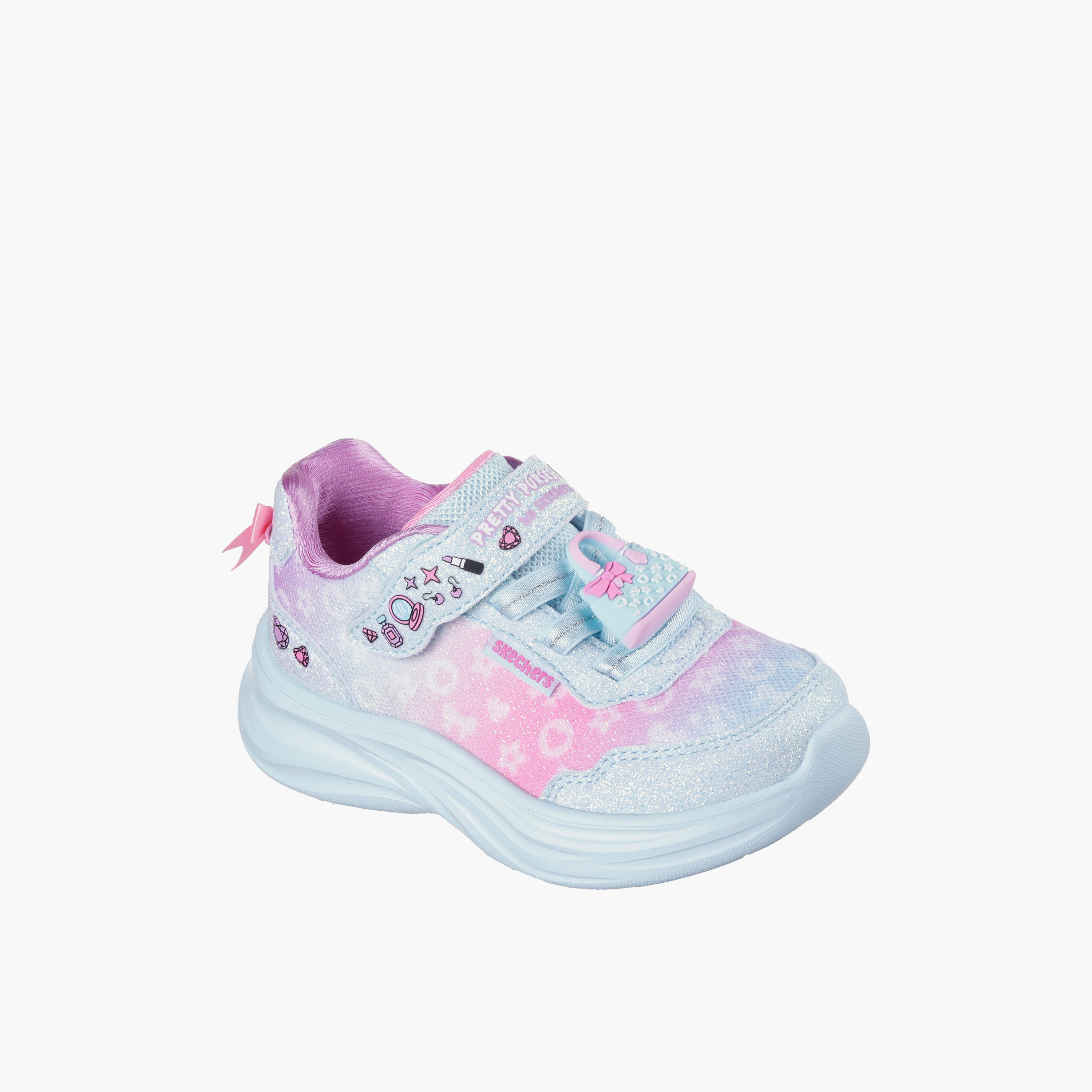 Skechers Girls POWER JAMS 2.0 Hook & Loop Sneakers-baby-girls-shoes-closedshoes-image-4