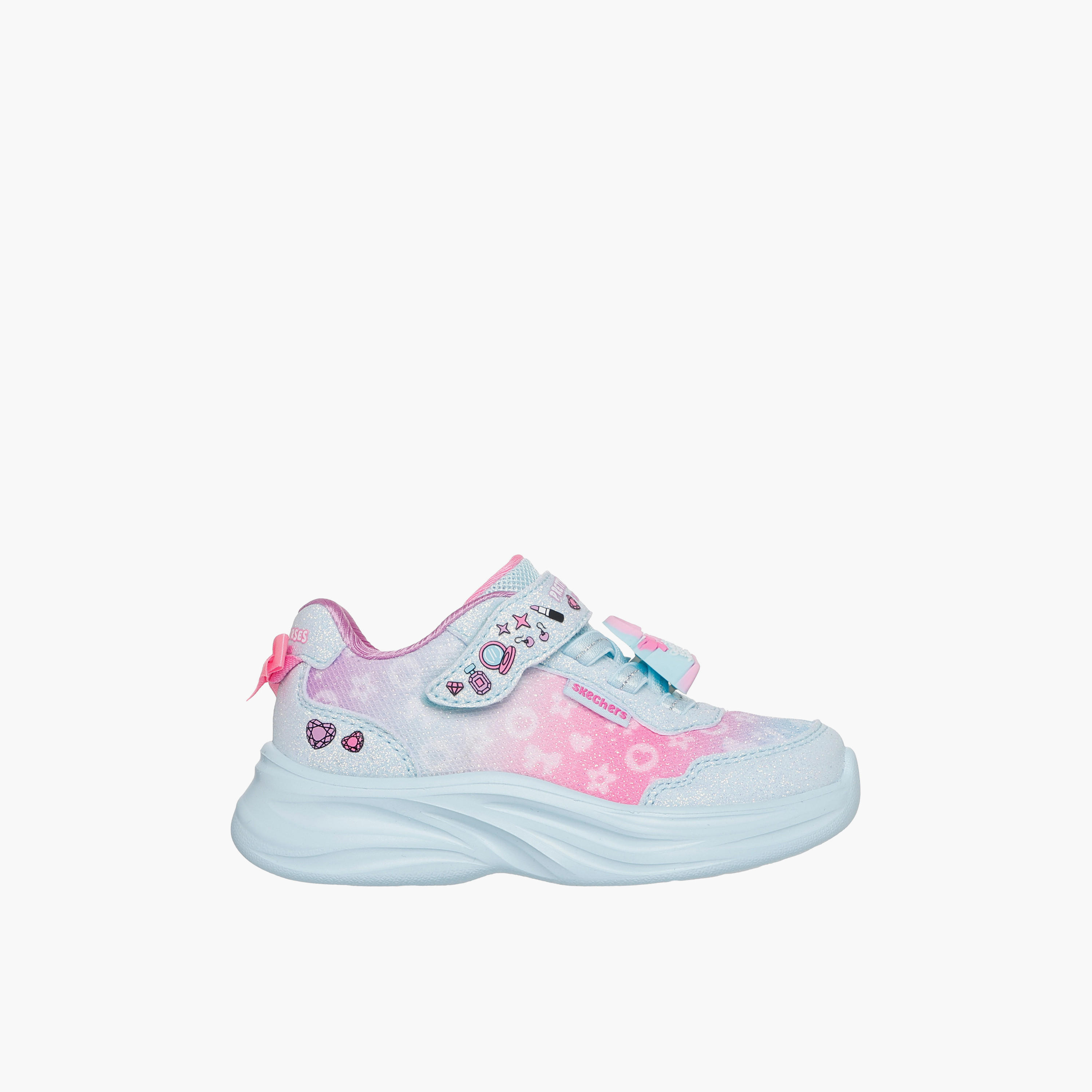 Skechers Girls POWER JAMS 2.0 Hook & Loop Sneakers-baby-girls-shoes-closedshoes-image-5