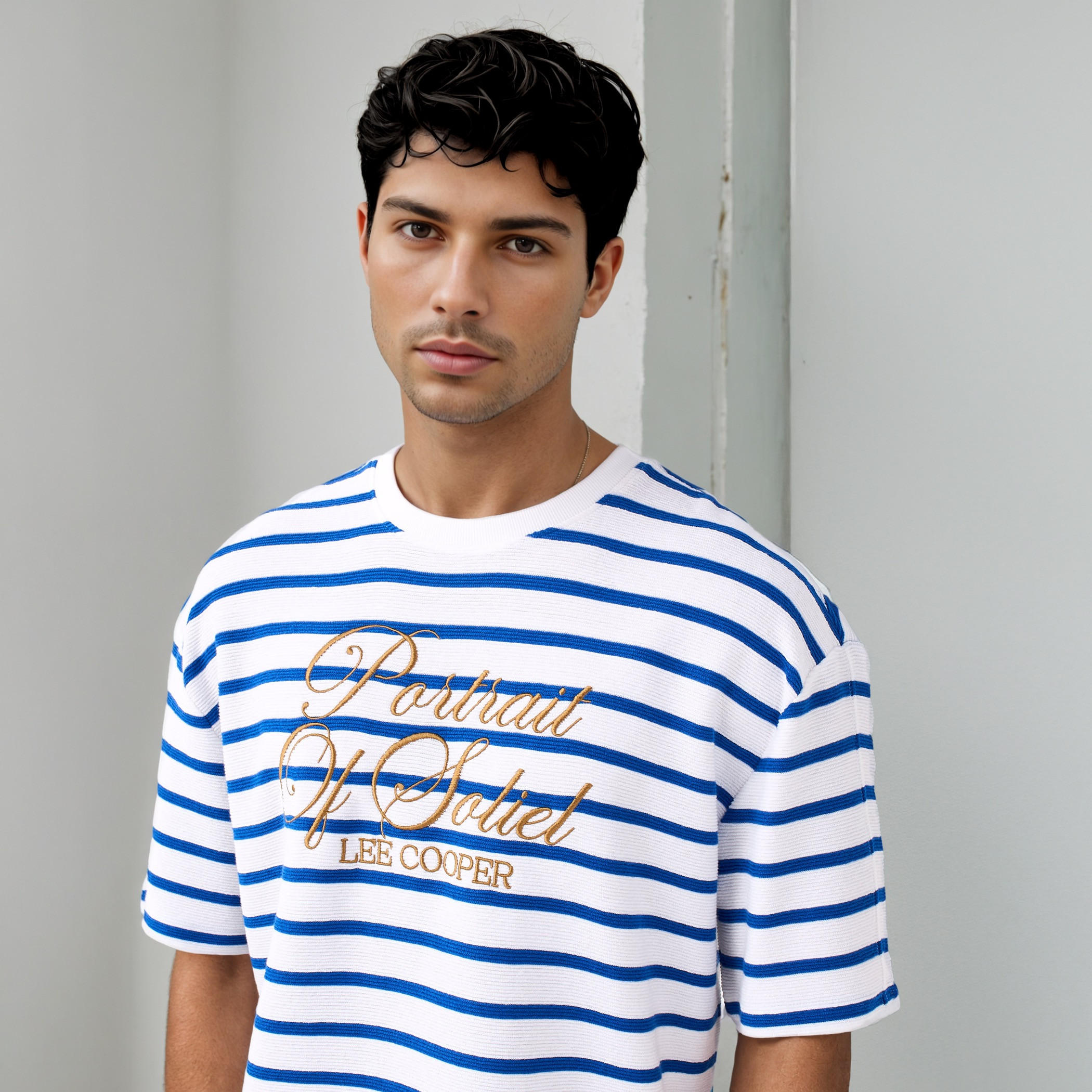 Lee Cooper Striped T-shirt with Chest Embroidery-men-clothing-tshirtsandpolos-tshirts-image-4