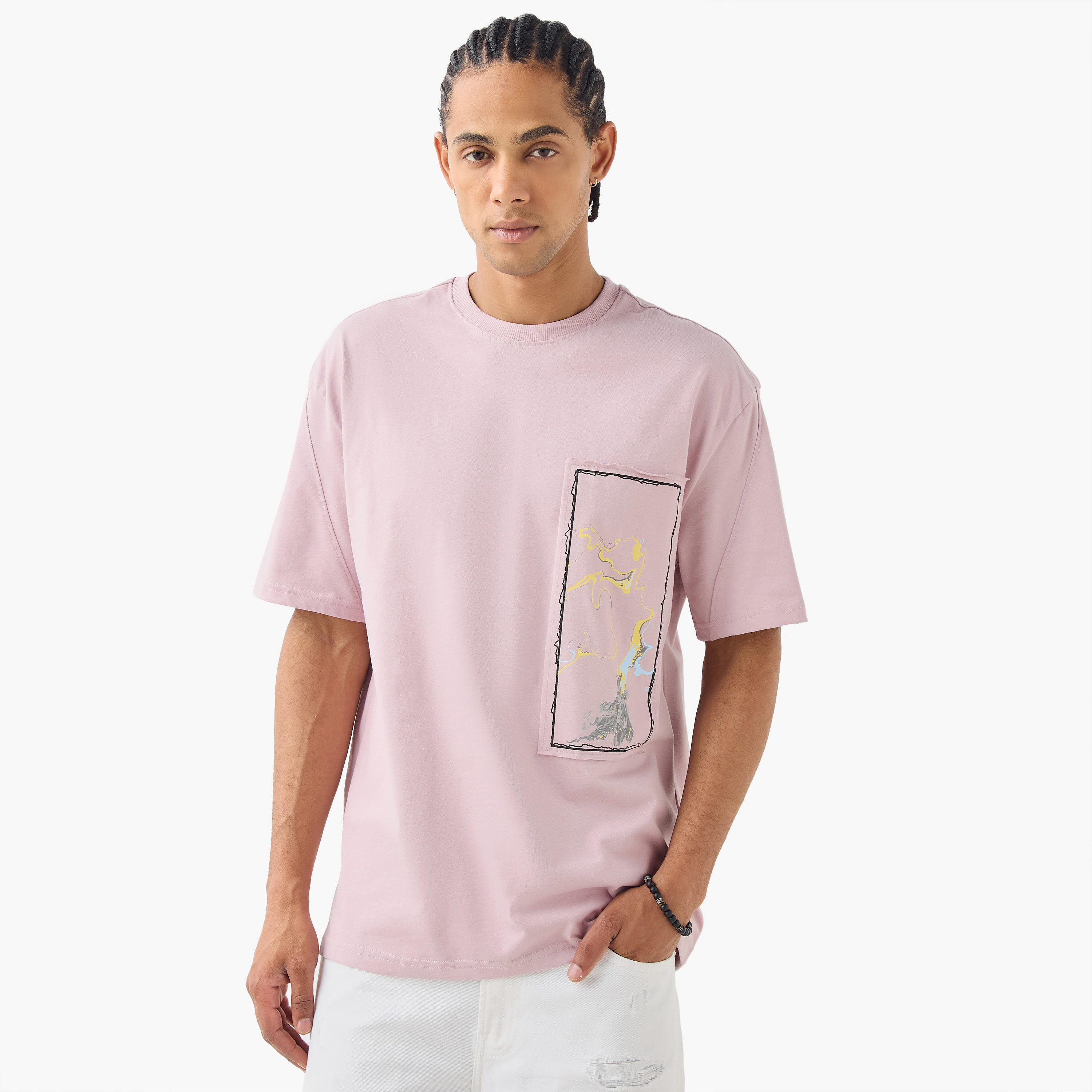 Lee Cooper Applique Detail Crew Neck T-shirt-men-clothing-tshirtsandpolos-tshirts-image-1