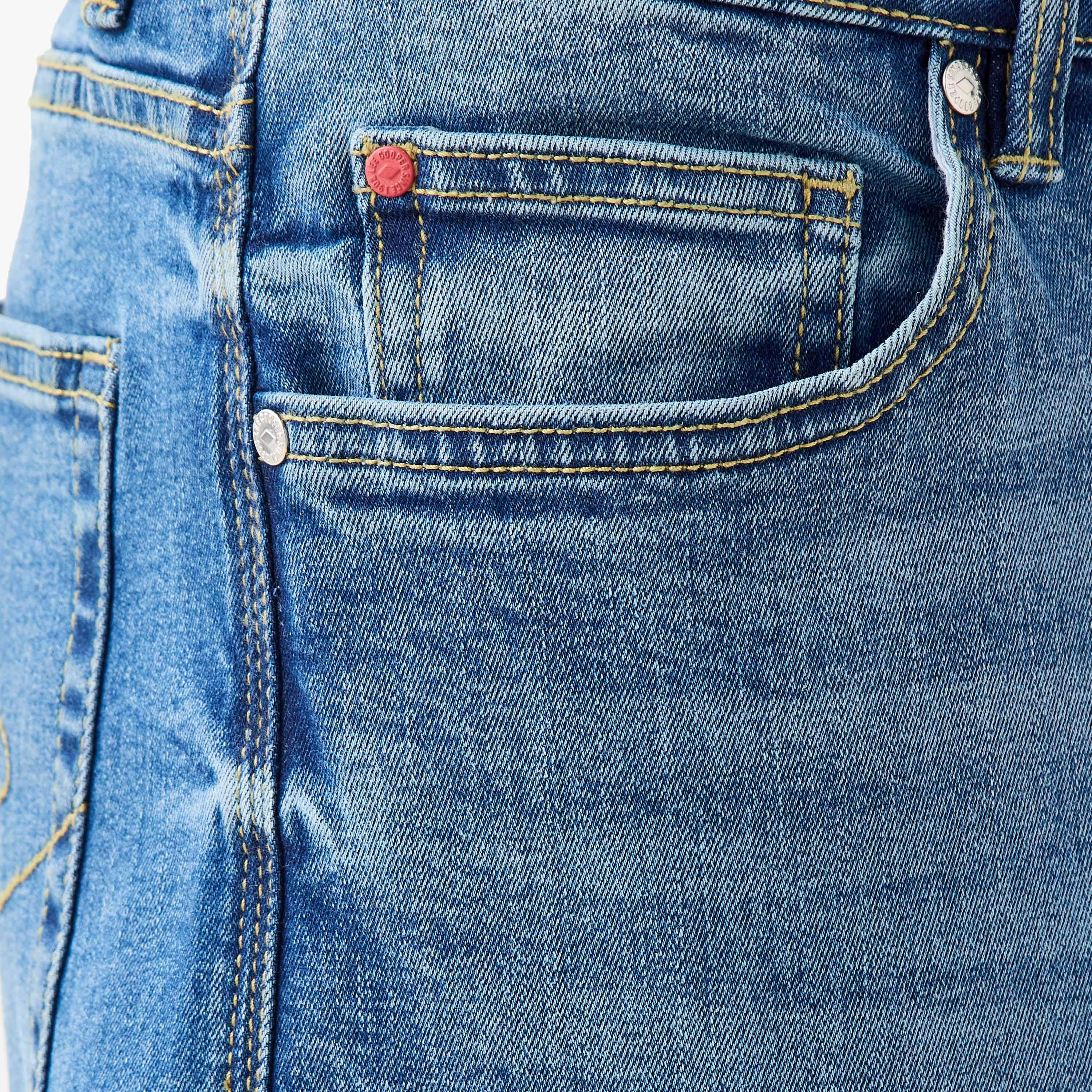 بنطلون جينز ضيق بزر إغلاق وجيوب من لي كوبر-men-clothing-jeans-image-5