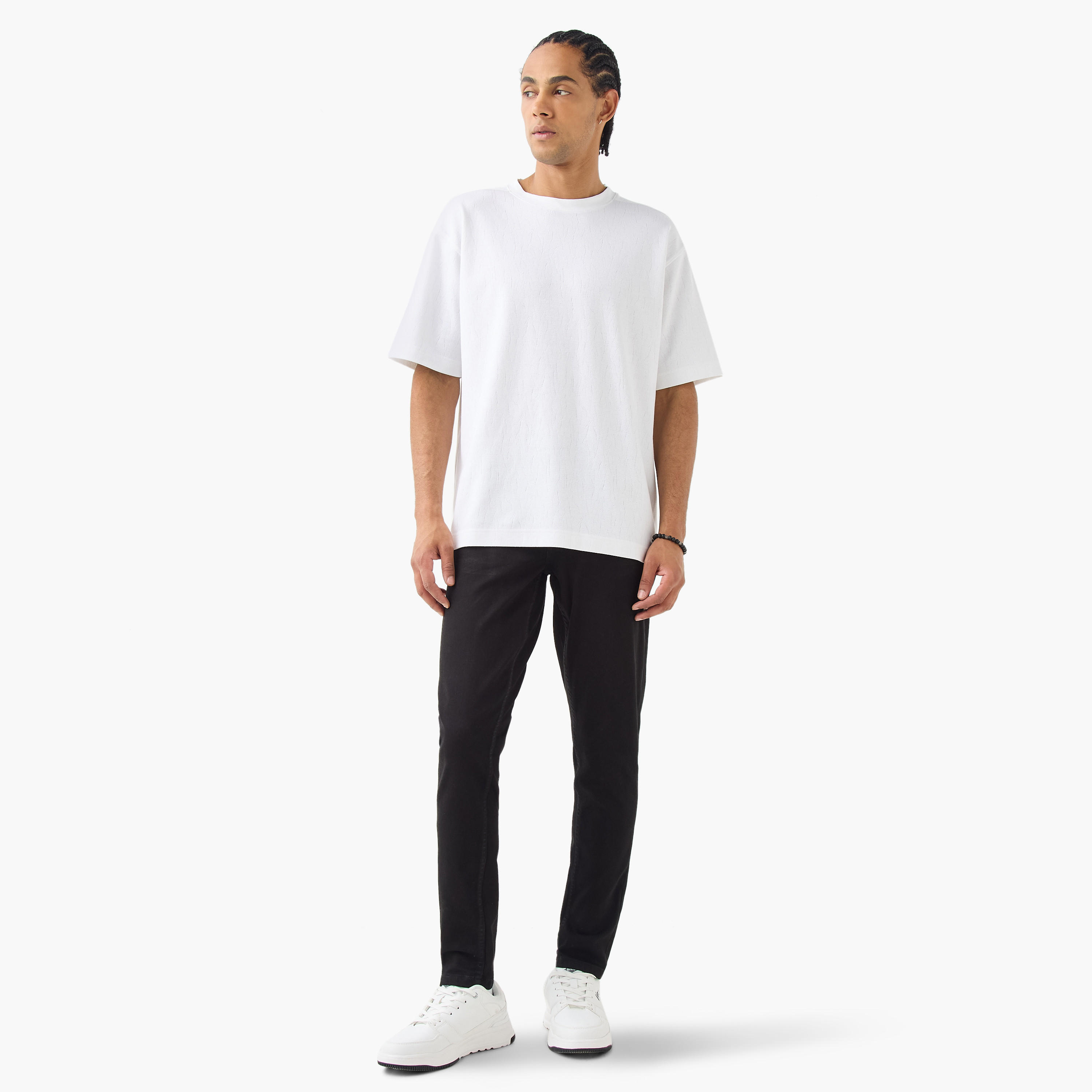 Lee Cooper Skinny Fit Jeans with Button Closure and Pockets-men-clothing-jeans-image-2