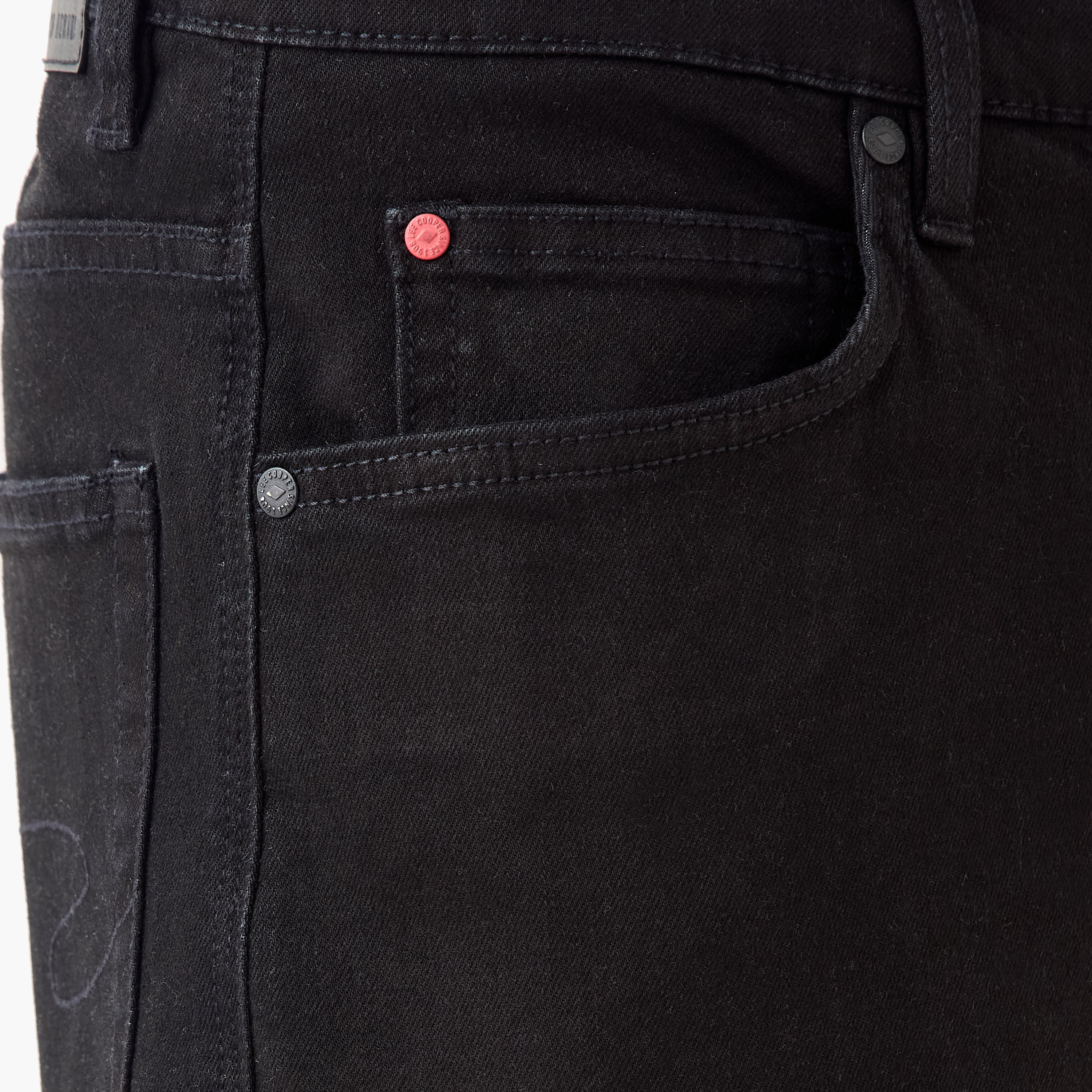 Lee Cooper Skinny Fit Jeans with Button Closure and Pockets-men-clothing-jeans-image-5