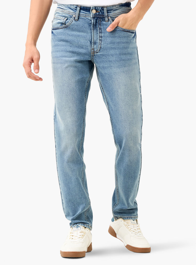 بنطلون جينز بقصّة سليم للرجال من لي كوبر-men-clothing-jeans-image-1