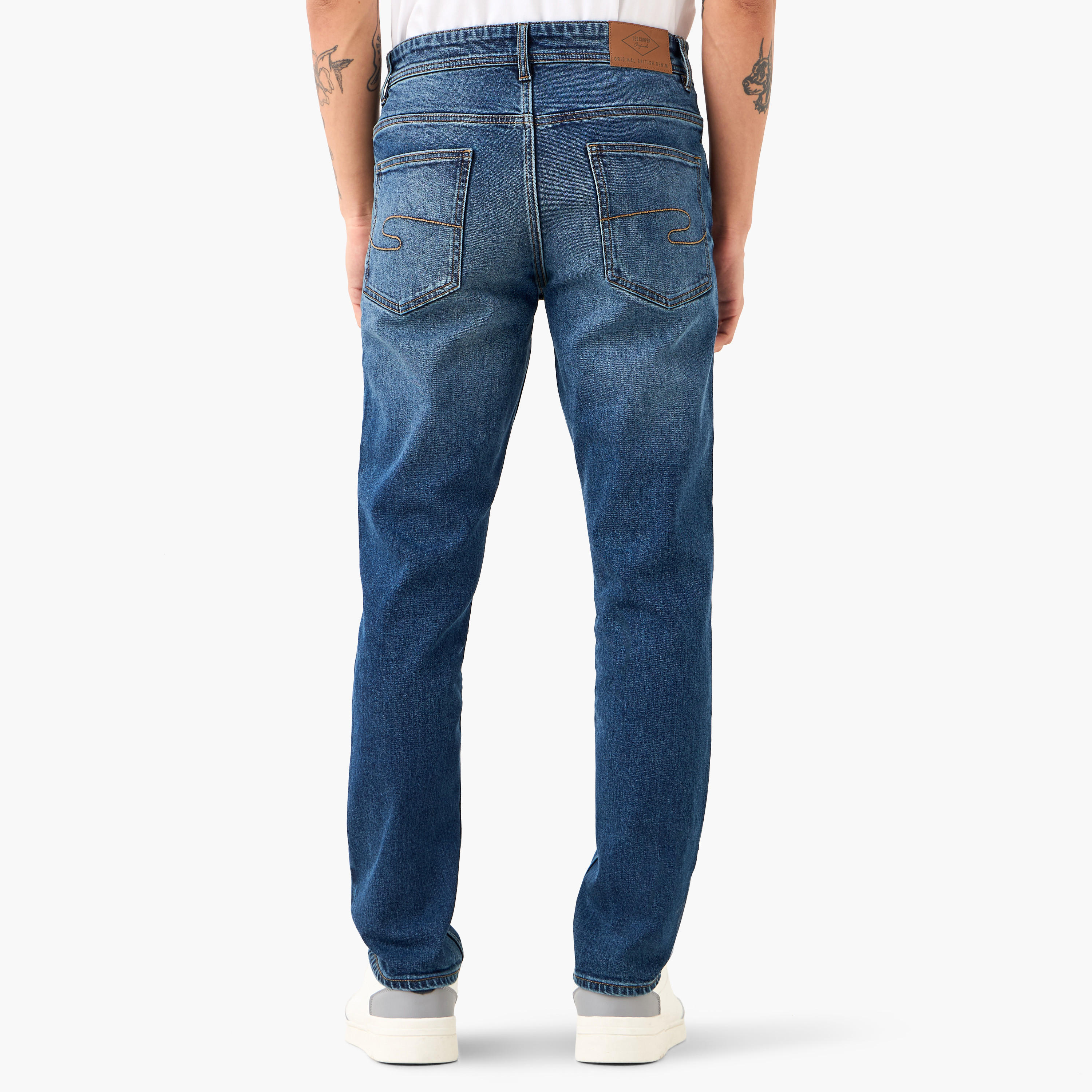 بنطلون جينز بقصّة سليم للرجال من لي كوبر-men-clothing-jeans-image-3