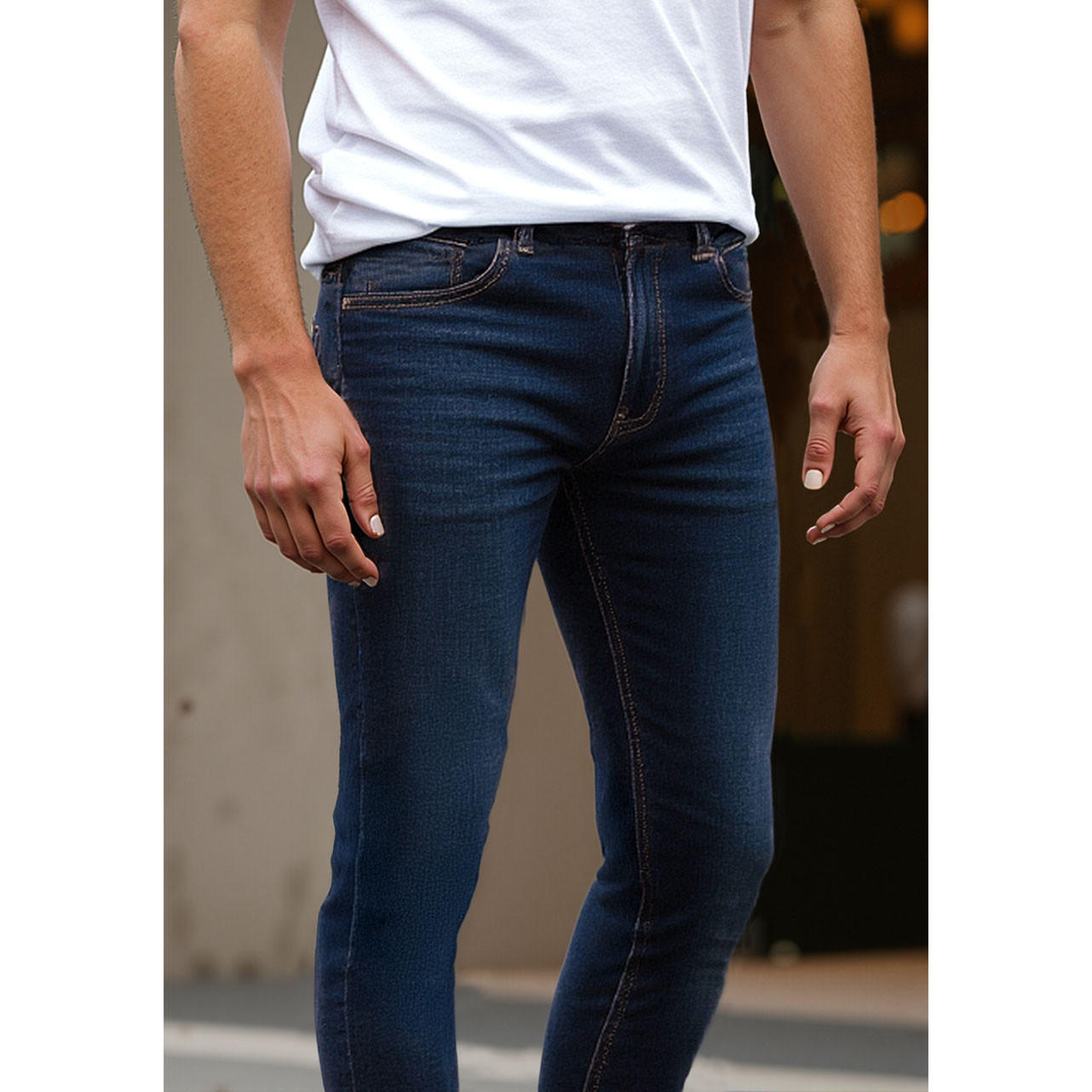 بنطلون جينز بقصّة سليم للرجال من لي كوبر-men-clothing-jeans-image-4