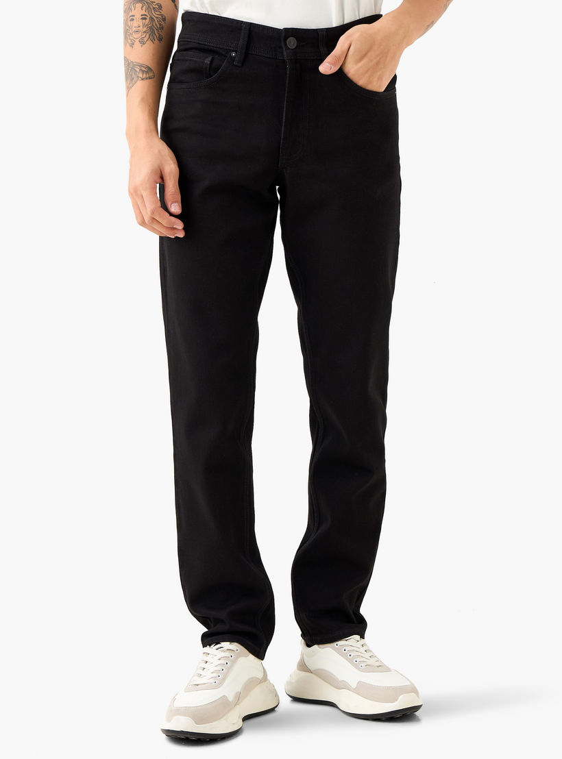 بنطلون جينز بقصّة سليم للرجال من لي كوبر-men-clothing-jeans-image-1