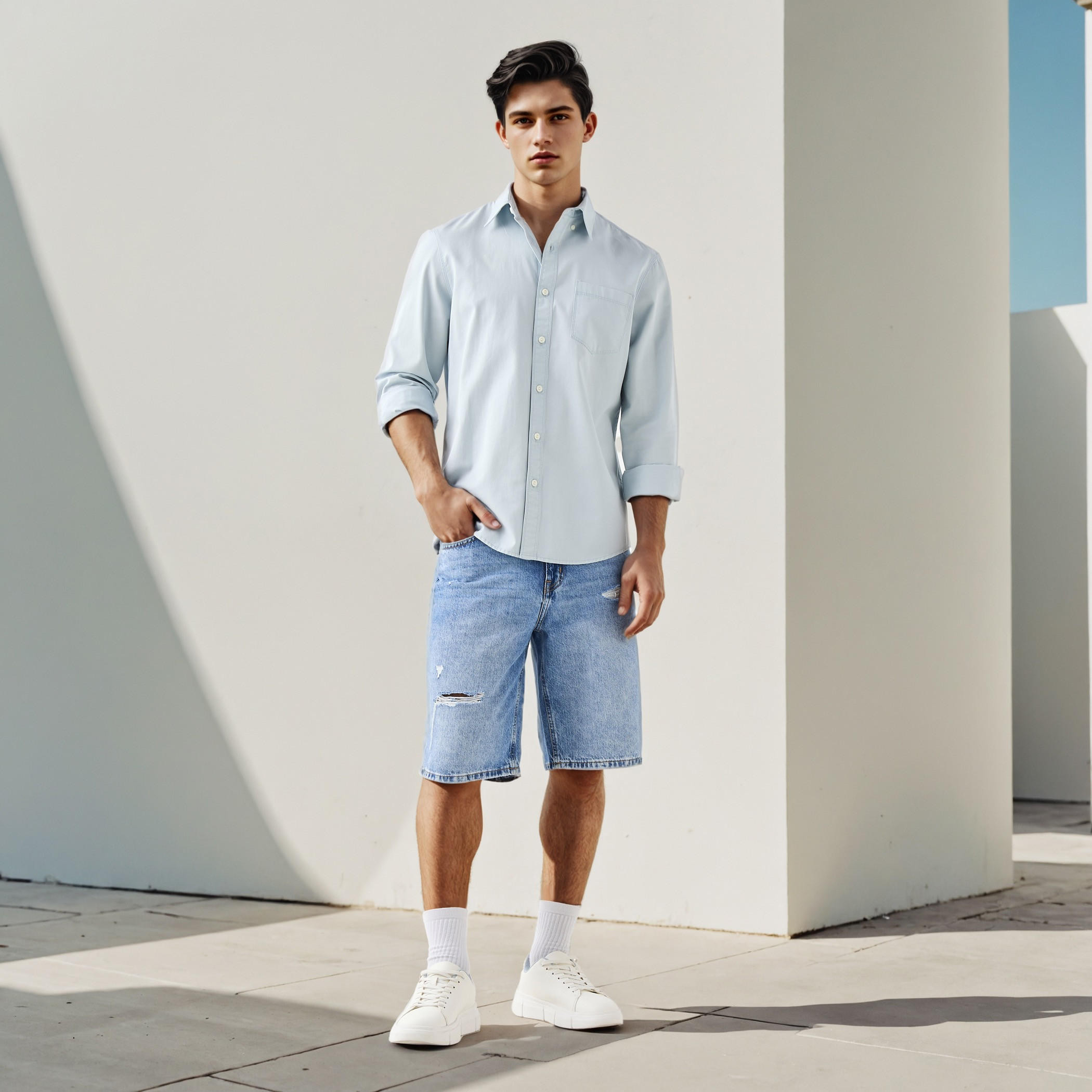 Lee Cooper Regular Fit Shirt with Pocket-men-clothing-shirts-image-2