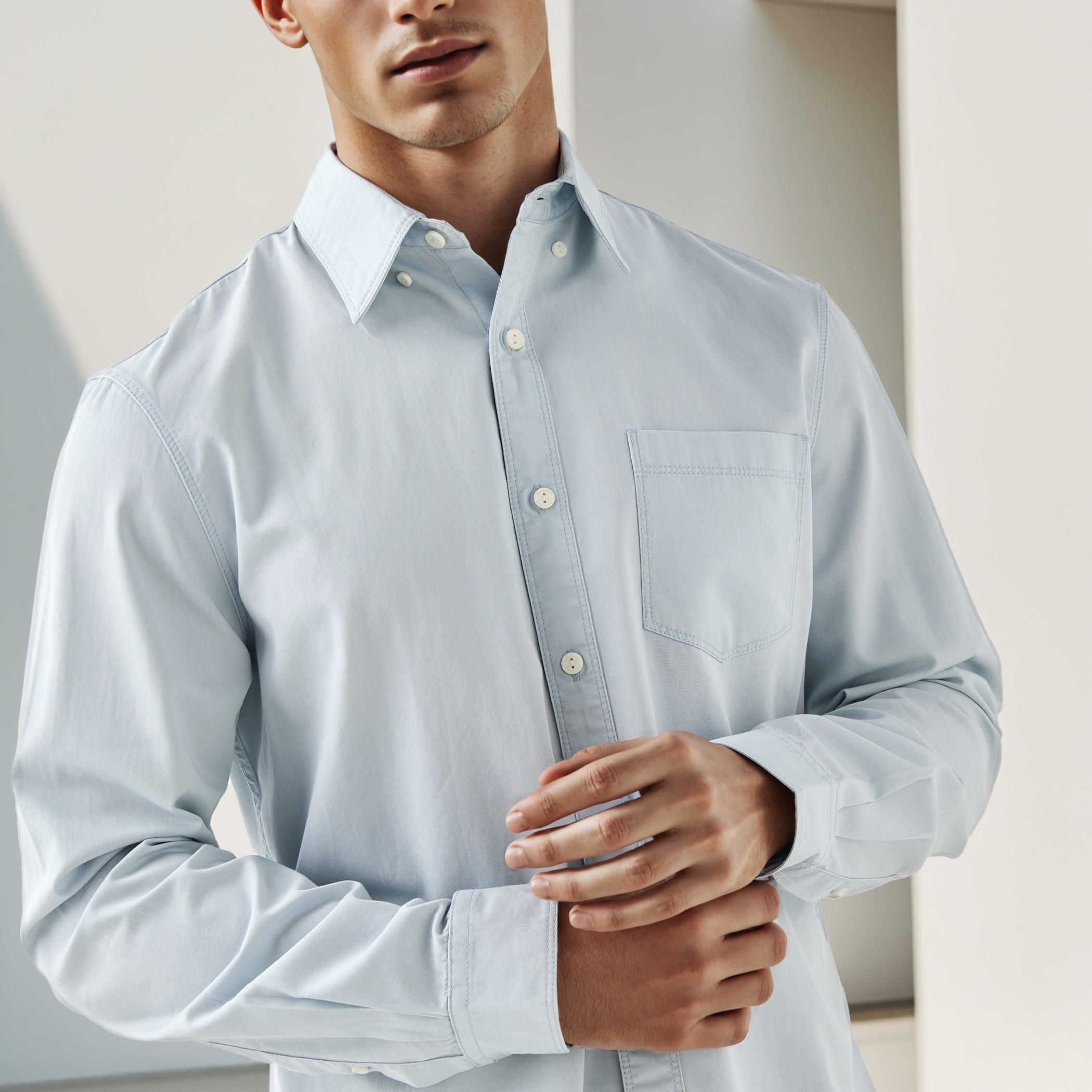 Lee Cooper Regular Fit Shirt with Pocket-men-clothing-shirts-image-4
